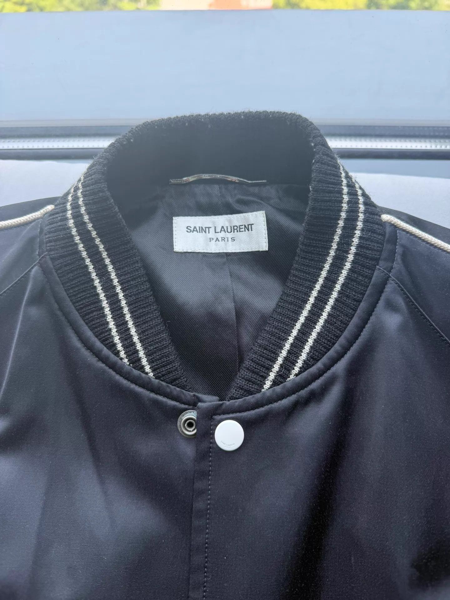 Saint Laurent Paris Saint Laurent Classic Baseball Jacket 50 IT Size US M / EU 48-50 / 2 - 2 Thumbnail