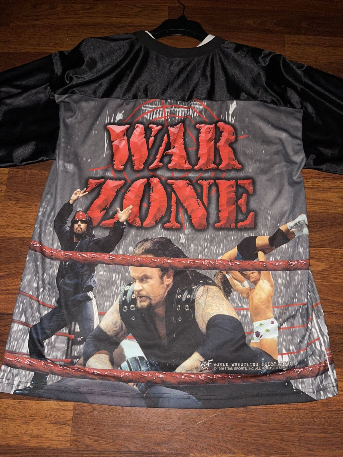 WWE WWF Attitude Era 1999 Wrestling Jersey Size US XXL / EU 58 / 5 - 8 Thumbnail