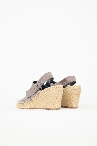 Celine o1y0725 Leather Espadrilles in Gray Size US 5 / IT 35 - 4 Thumbnail