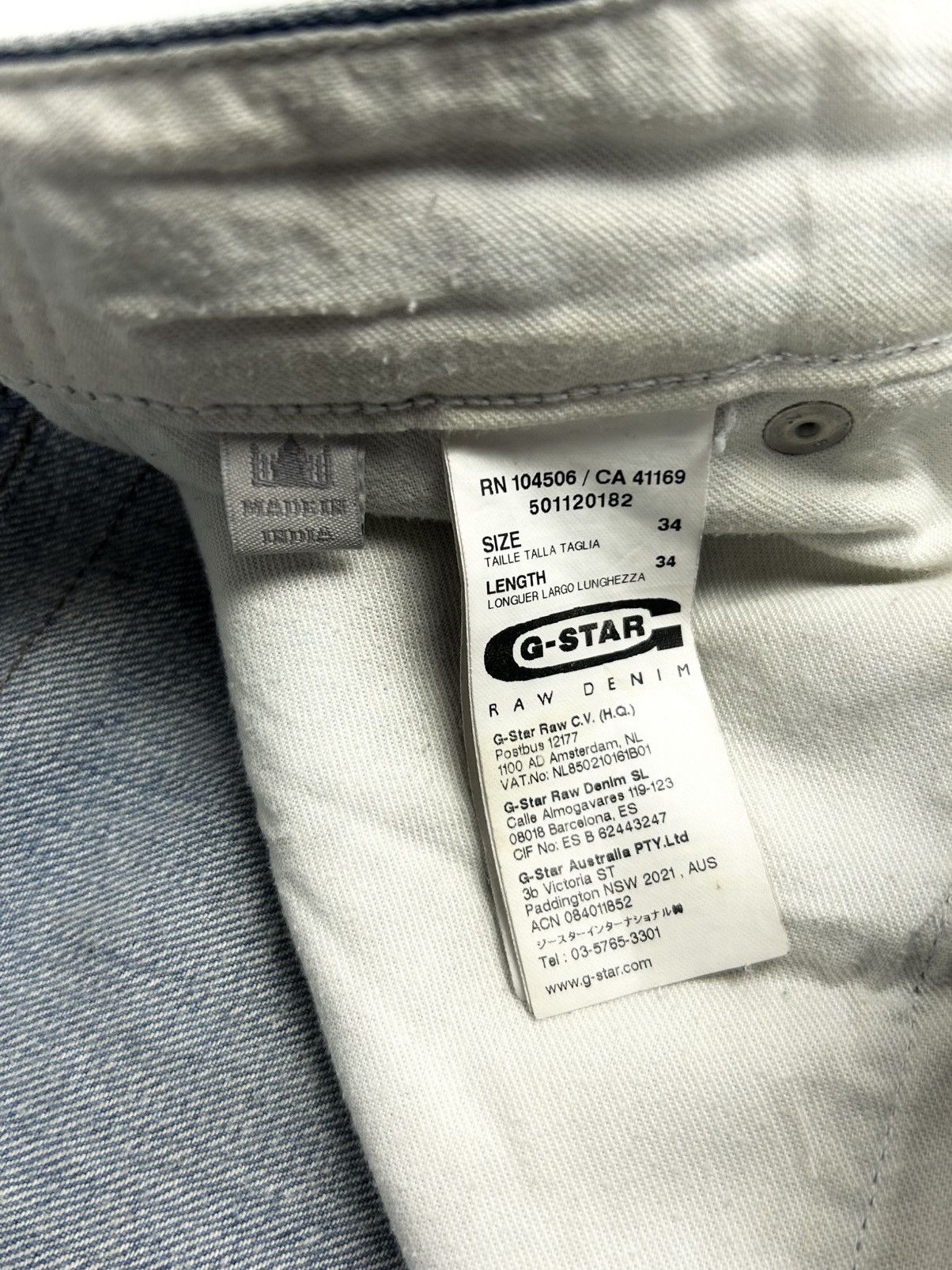 G-Star G-star raw Cargo Denim Pants Blue Japanese Jeans Vintage Y2K Size US 34 / EU 50 - 22 Thumbnail