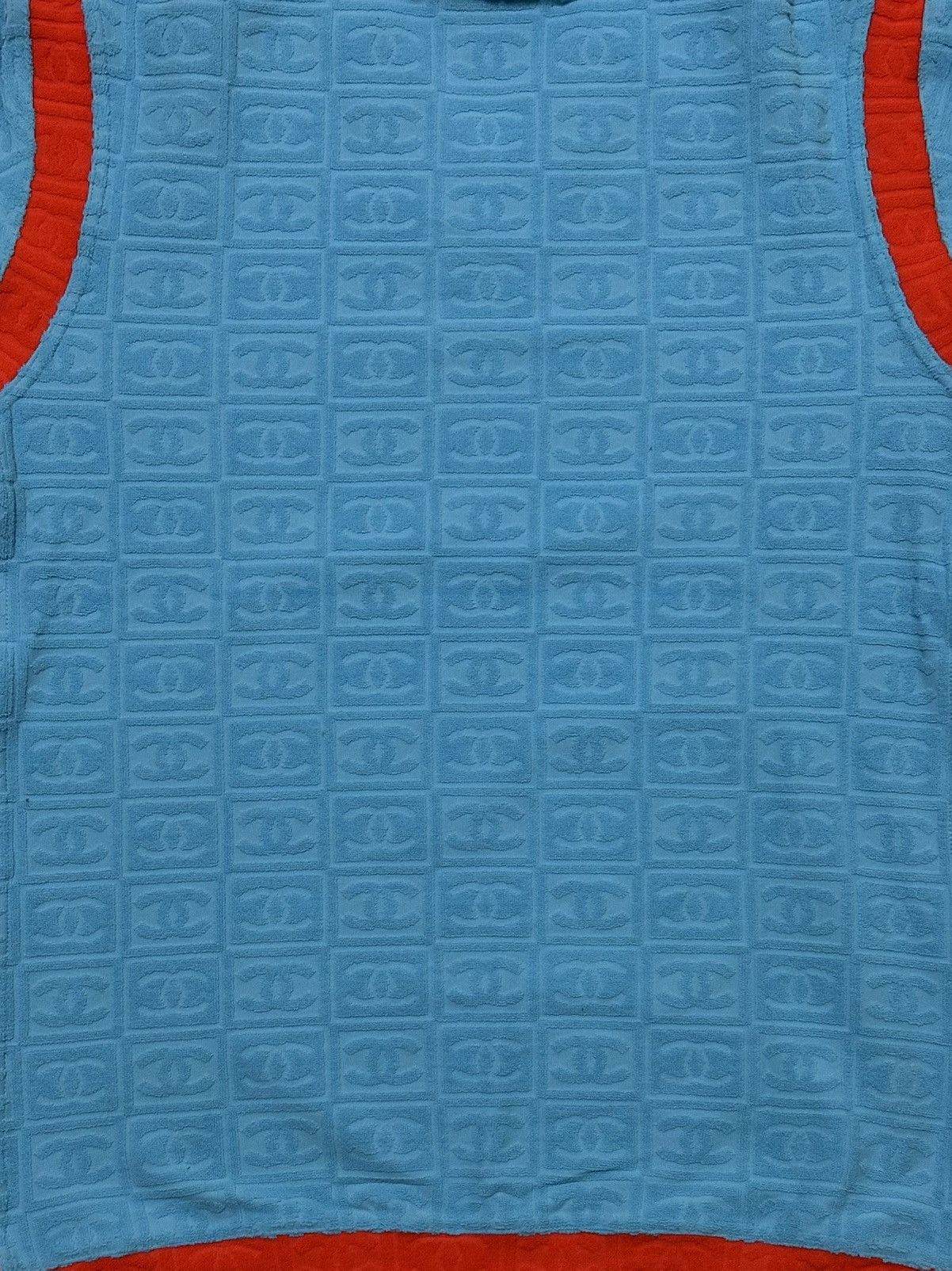 Chanel CHANEL Sport S/S 2002 CC Emboss Jacquard Terry Cloth T-Shirt Size M / US 6-8 / IT 42-44 - 4 Thumbnail