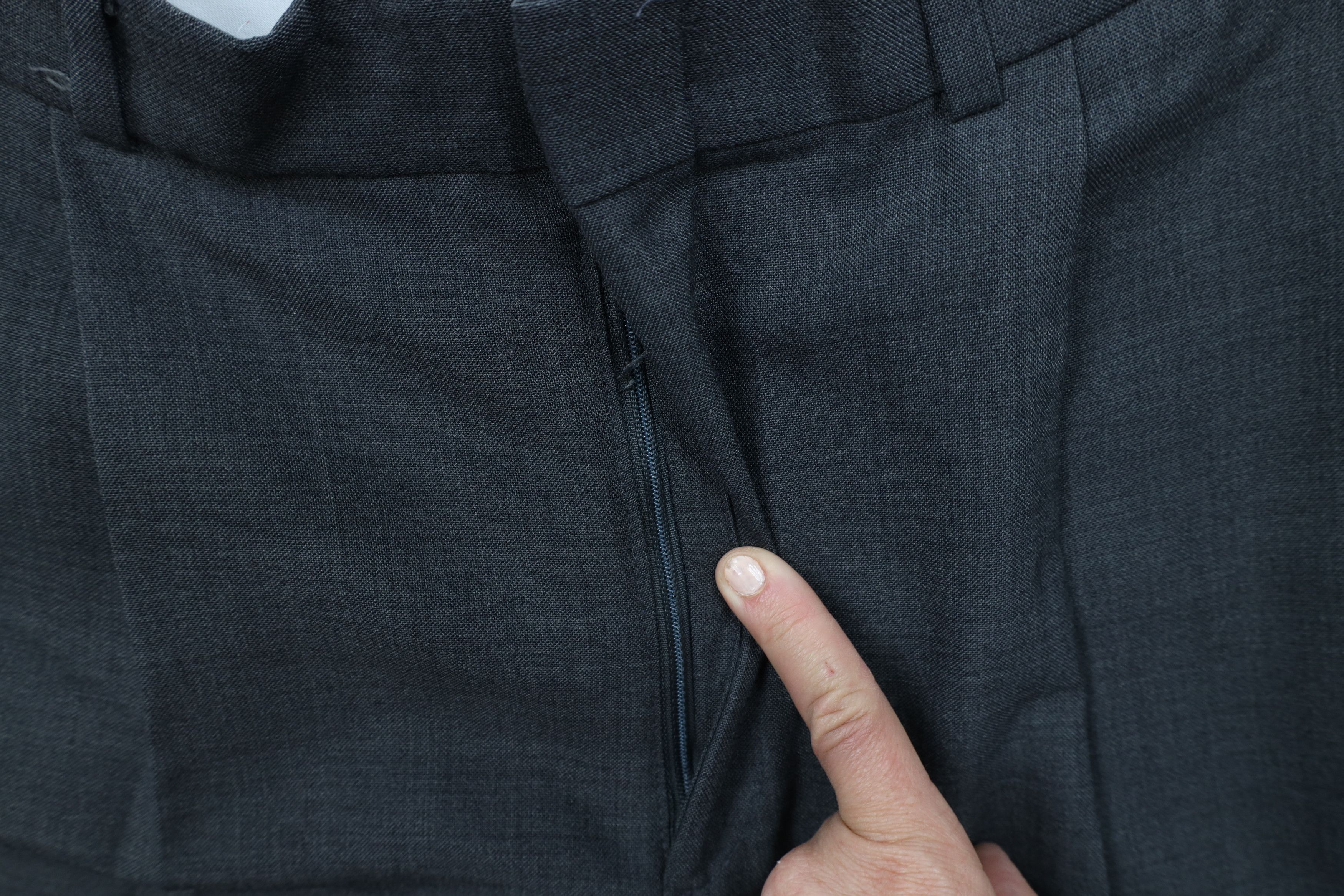 Vintage Vintage 70s Streetwear Wide Leg Chino Pants Gray USA Size US 34 / EU 50 - 6 Thumbnail