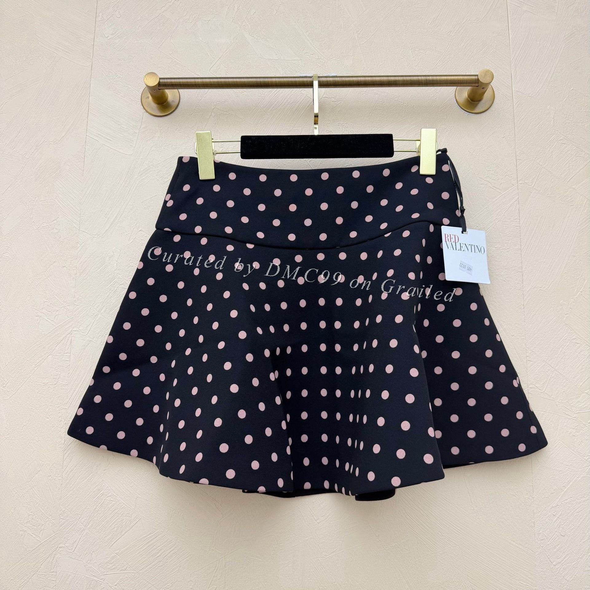 Valentino Valentino Polka Dot Mini Skirt Size 40" / US 18 - 1 Thumbnail
