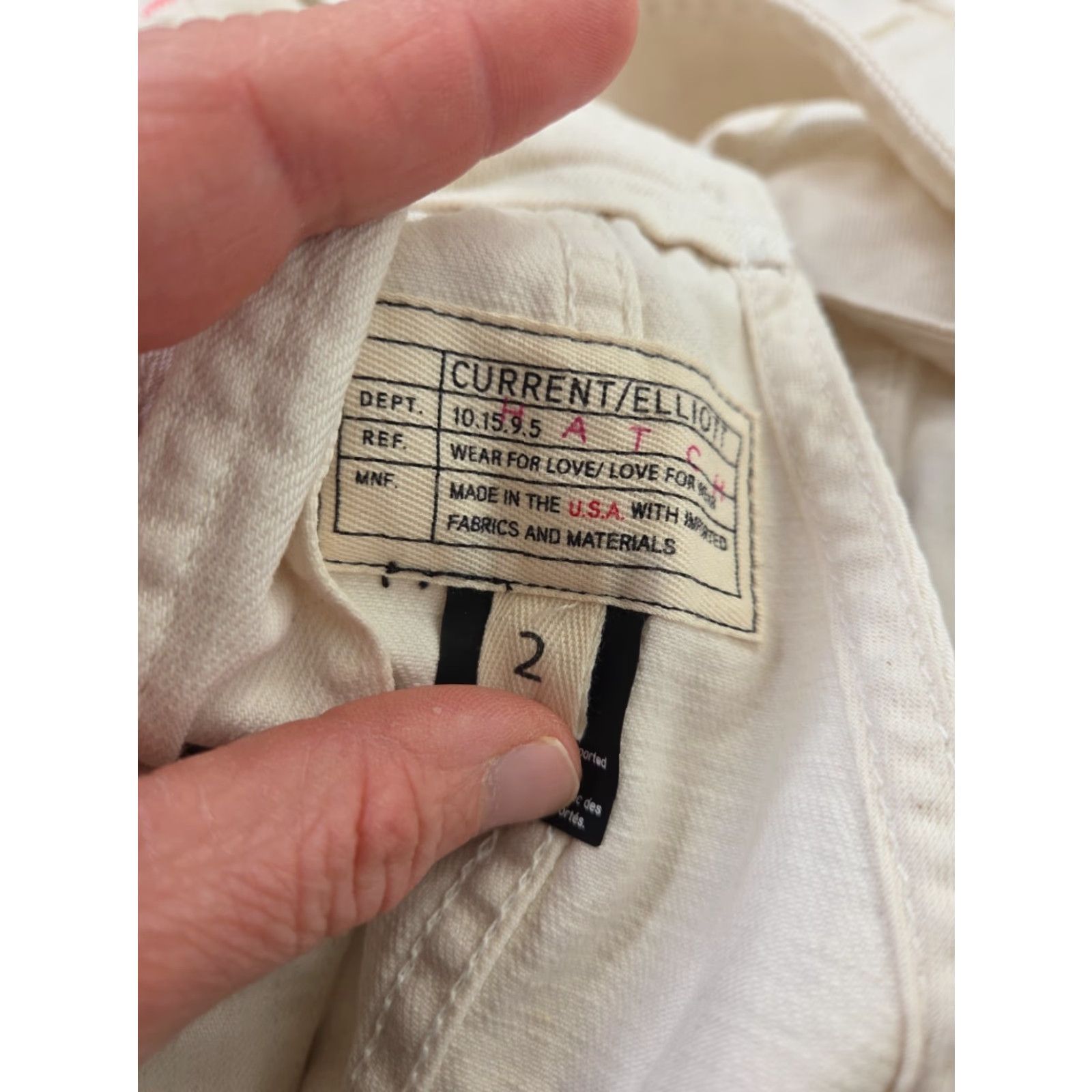 Vintage Hatch Denim Jean Bib Overall Maternity Women's Size 2 Medium White Jeans Hatch Bib Overall White Maternity Women 2 Medium Denim Straight Size 32" / US 10 / IT 46 - 5 Thumbnail