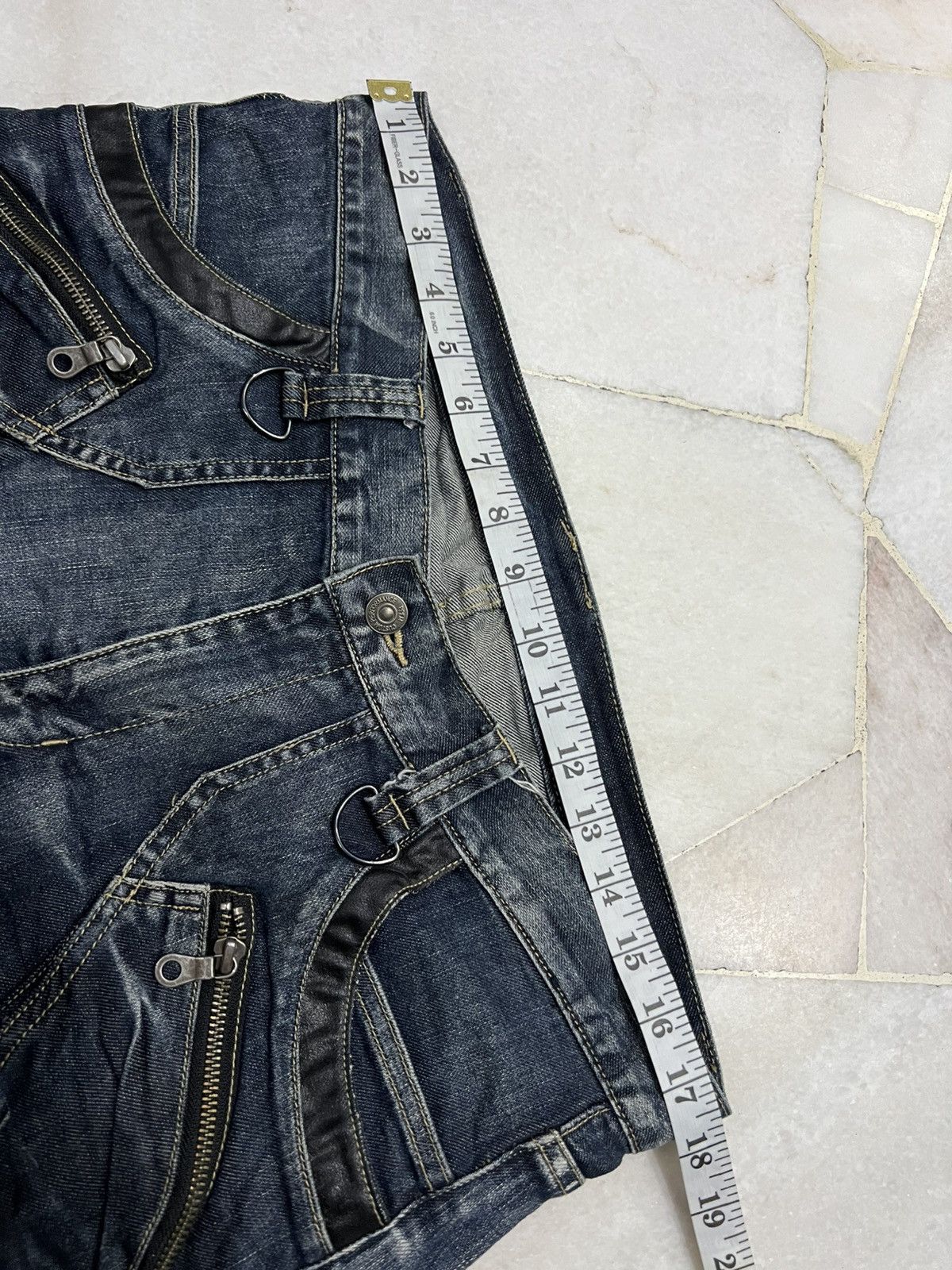 If Six Was Nine × PPFM × Seditionaries 🌈Insane Pocket PPFM Curved Multipocket Punk Jean Size US 35 - 18 Thumbnail