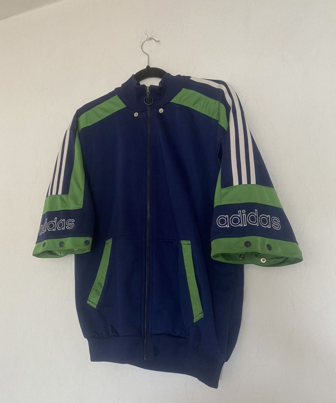 Vintage adidas big logo zip sweatshirt 90s