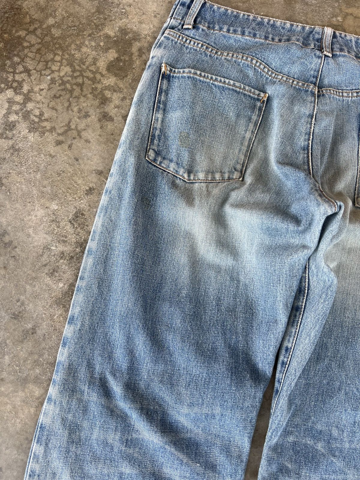 If Six Was Nine × Japanese Brand × Sophnet. 💥Baggy💥Vintage Sophnet. faded Distressed Jean Size US 35 - 14 Thumbnail