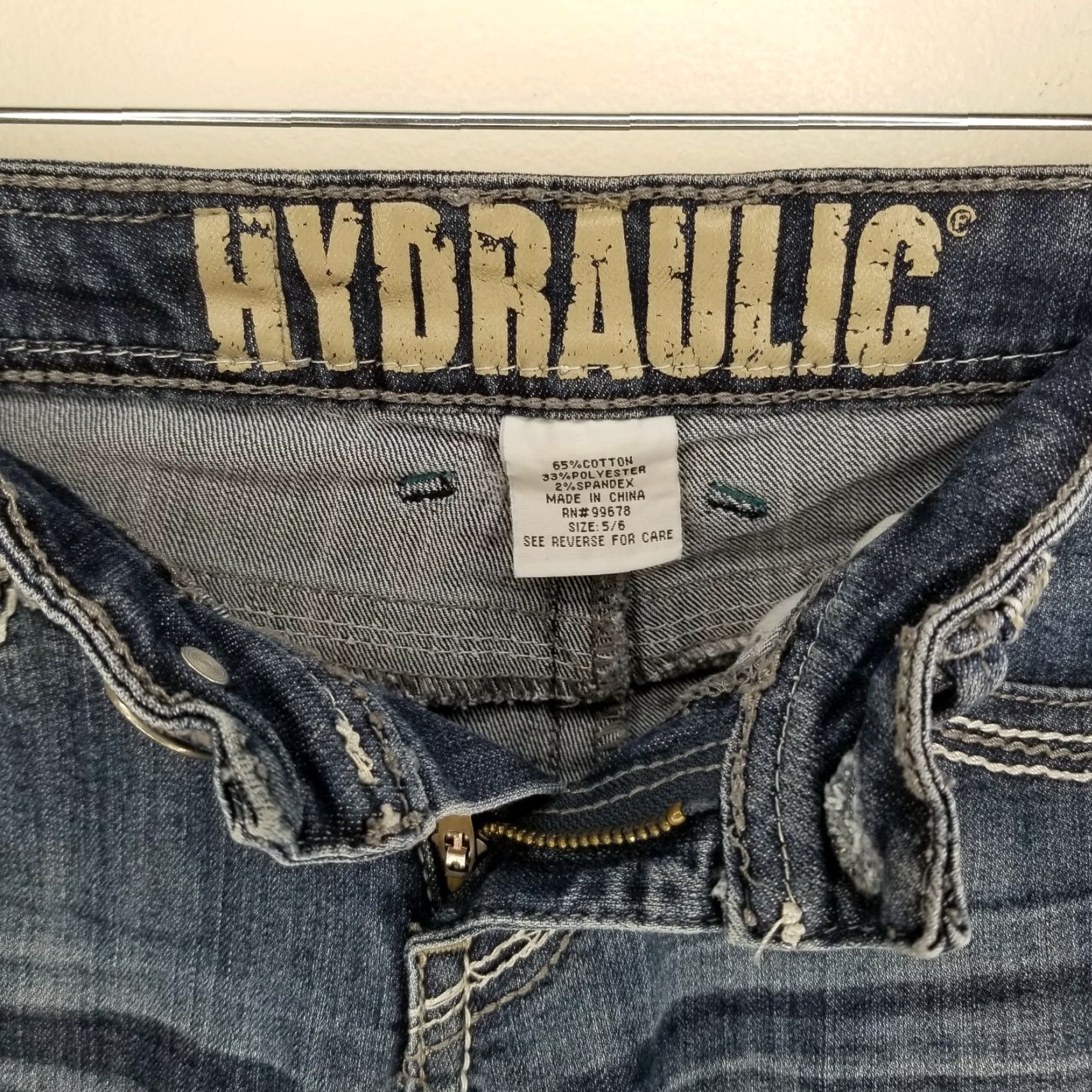 Vintage VINTAGE Hydraulic Capri Jeans Womens Distressed Blue Size 5/6 Size 27" / US 4 / IT 40 - 3 Thumbnail