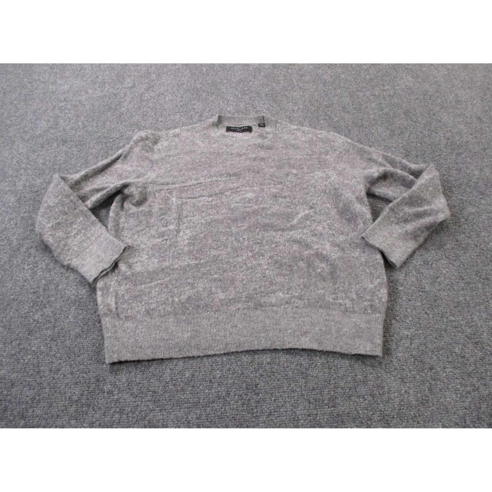 Allsaints AllSaints Sweater Men S Gray Wool Blend Enzo Crew Pullover Classic Preppy Modern Size US S / EU 44-46 / 1 - 2 Thumbnail