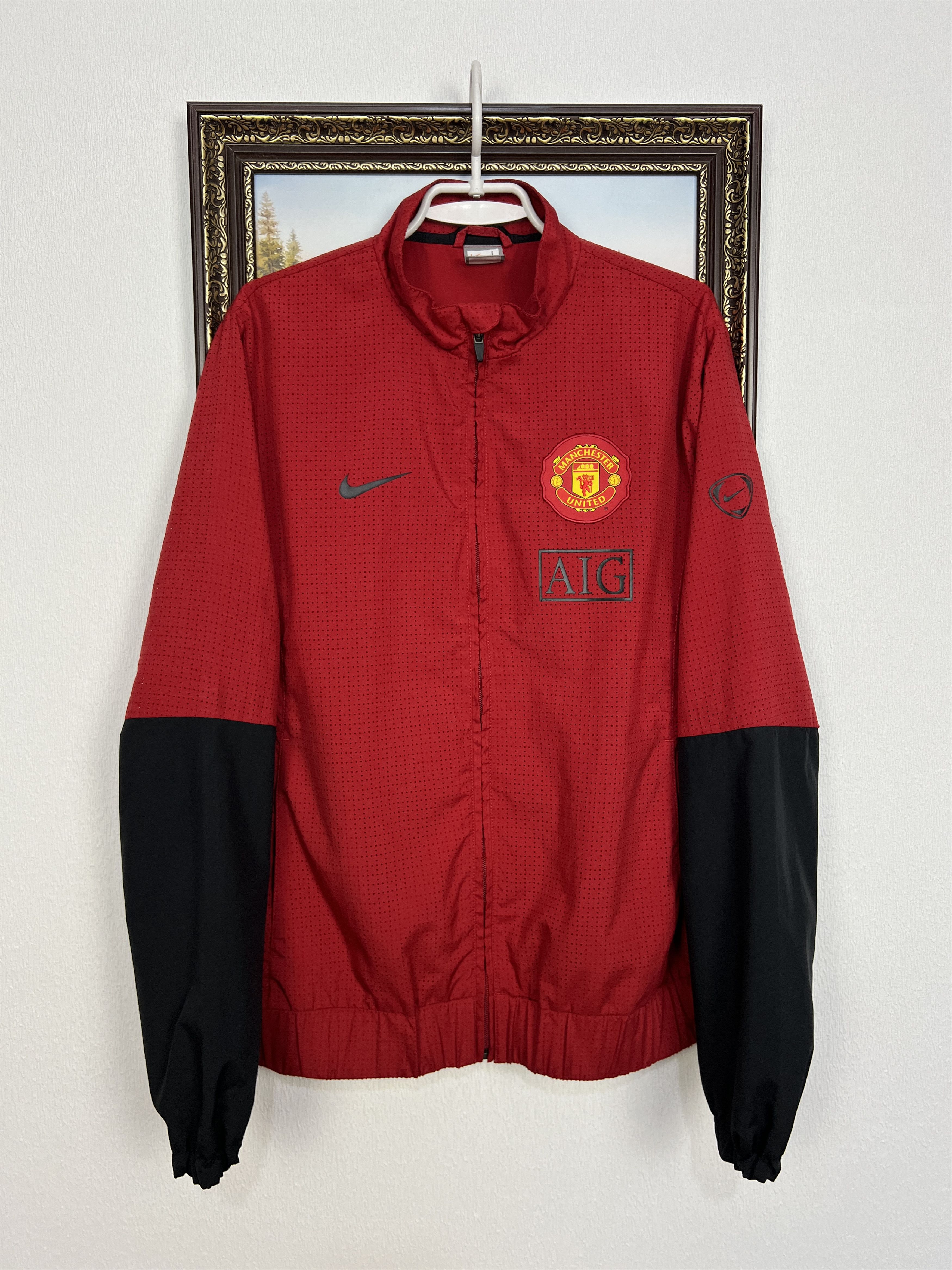 Nike Manchester United Football Jacket Soccer Nike AIG Track Top Size US L / EU 52-54 / 3 - 1 Thumbnail
