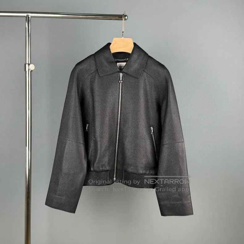 Hermes Hermes Black leather jacket, ultra-short style, suede mate Size XS / US 0-2 / IT 36-38 - 1 Thumbnail