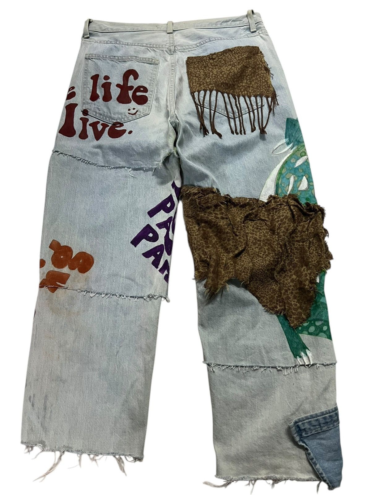 If Six Was Nine × Seditionaries × Uniqlo UNIQLO CROPPED PUNK JEANS Size US 30 / EU 46 - 2 Thumbnail