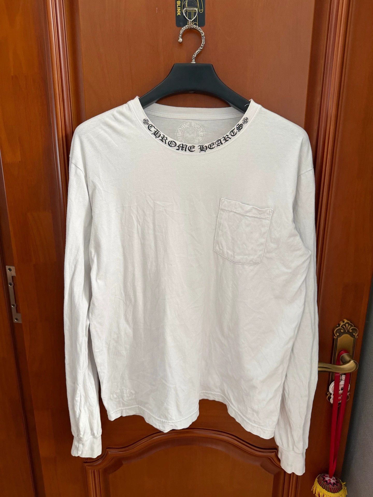 Chrome Hearts Chrome Hearts White Long-Sleeve Sleeve with Logo on Collar Size US L / EU 52-54 / 3 - 1 Thumbnail