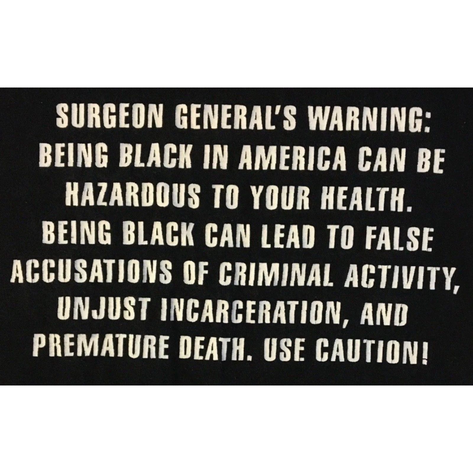 Vintage VINTAGE Being Black In America Is Hazardous Faded Shirt S Mens T-Shirt Black 80s 90s Funny Sarcasm USA Bar Cartoon Punk Rock Distressed Thrashed Y2K Size US S / EU 44-46 / 1 - 2 Thumbnail