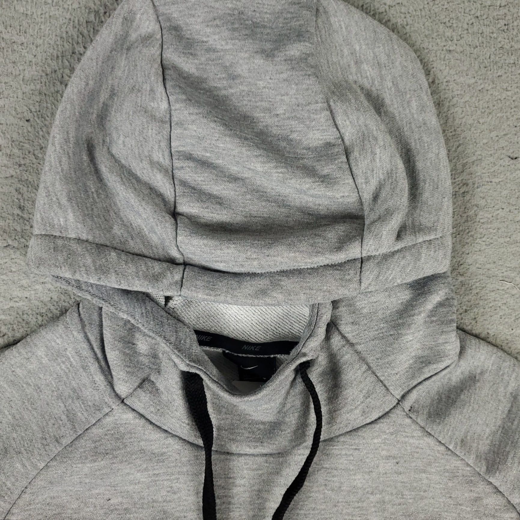 Nike Nike Hoodie Mens Gray Swoosh Pullover Sweatshirt Hooded Pockets All Seasons Regular Size US M / EU 48-50 / 2 - 2 Thumbnail