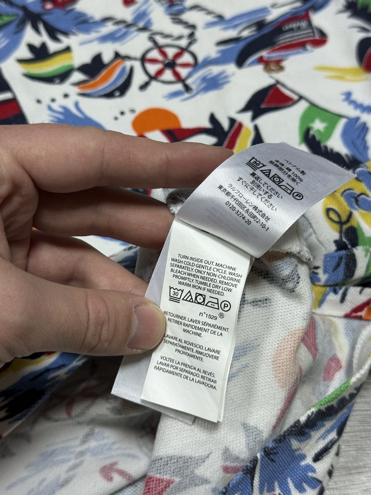 Polo Ralph Lauren POLO Bear Ralph Lauren beach all over print shirt Size US L / EU 52-54 / 3 - 6 Thumbnail