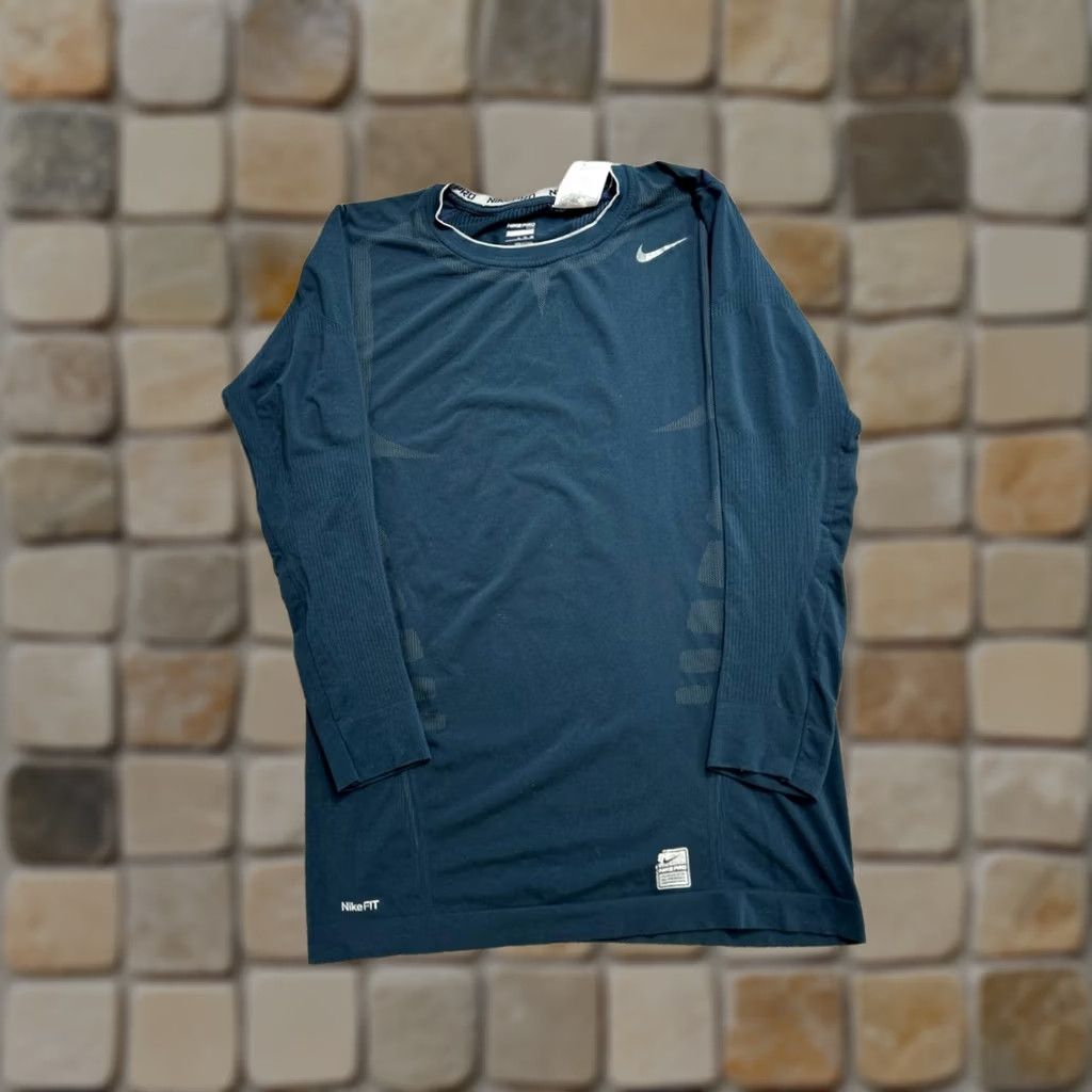 Nike Nike Pro Tight Shirt Mens XL Blue Stretch Dri Fit Running Training Athletic Top Size US XL / EU 56 / 4 - 1 Thumbnail