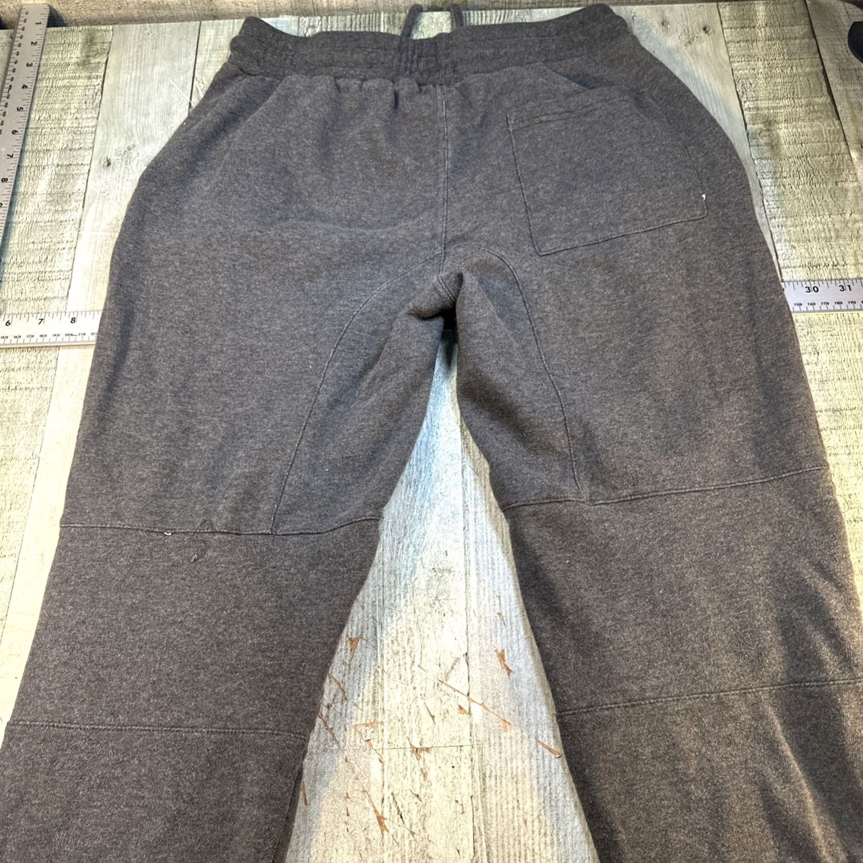 CO Moto Jogger Sweatpants B O M Gray Pocket Zip Knee 90s Techwear Style Mens M Size US 31 - 3 Thumbnail
