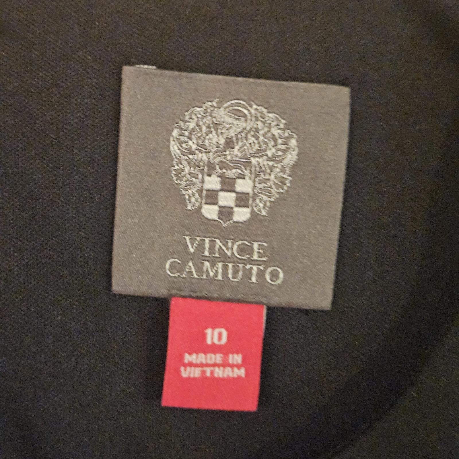 Designer Vince Camuto Black Fit & Flare Dress with Eyelet Hem Size 10 Size L / US 10 / IT 46 - 3 Thumbnail
