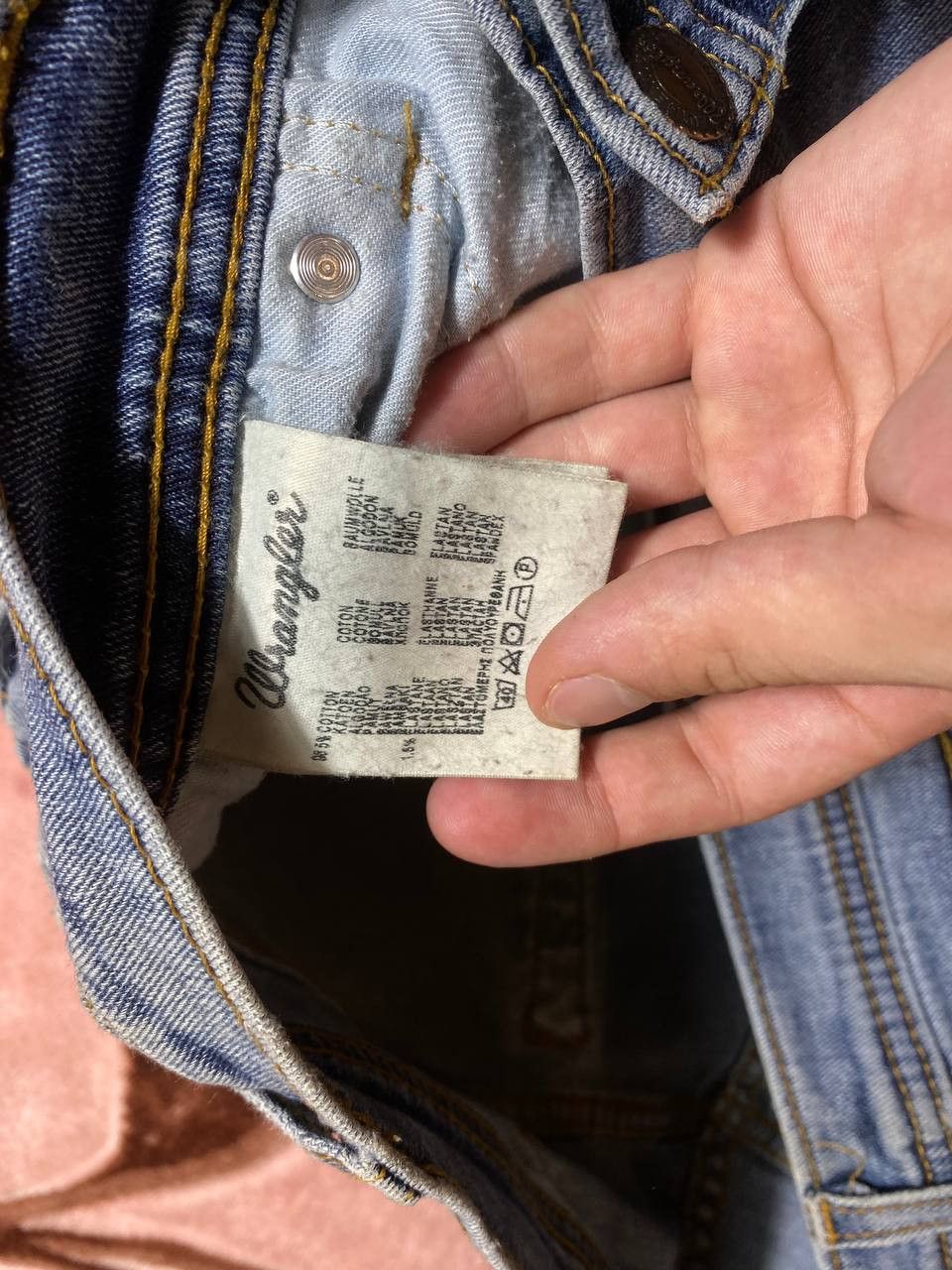 Wrangler Vintage Y2K Wrangler Baggy Dirty Mud Washed Ripped Jeans Size US 38 / EU 54 - 2 Thumbnail