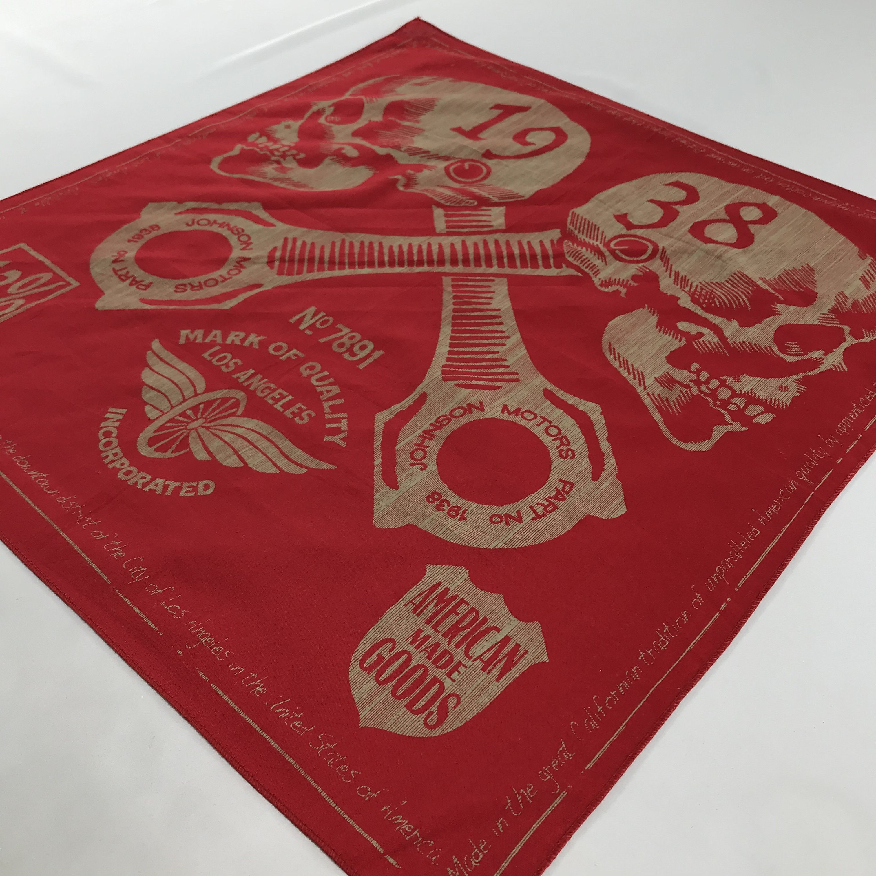 Johnson Motors × Vintage Johnson Motors Bandana / Handkerchief / Neckerchief - S1811 Size ONE SIZE - 2 Thumbnail