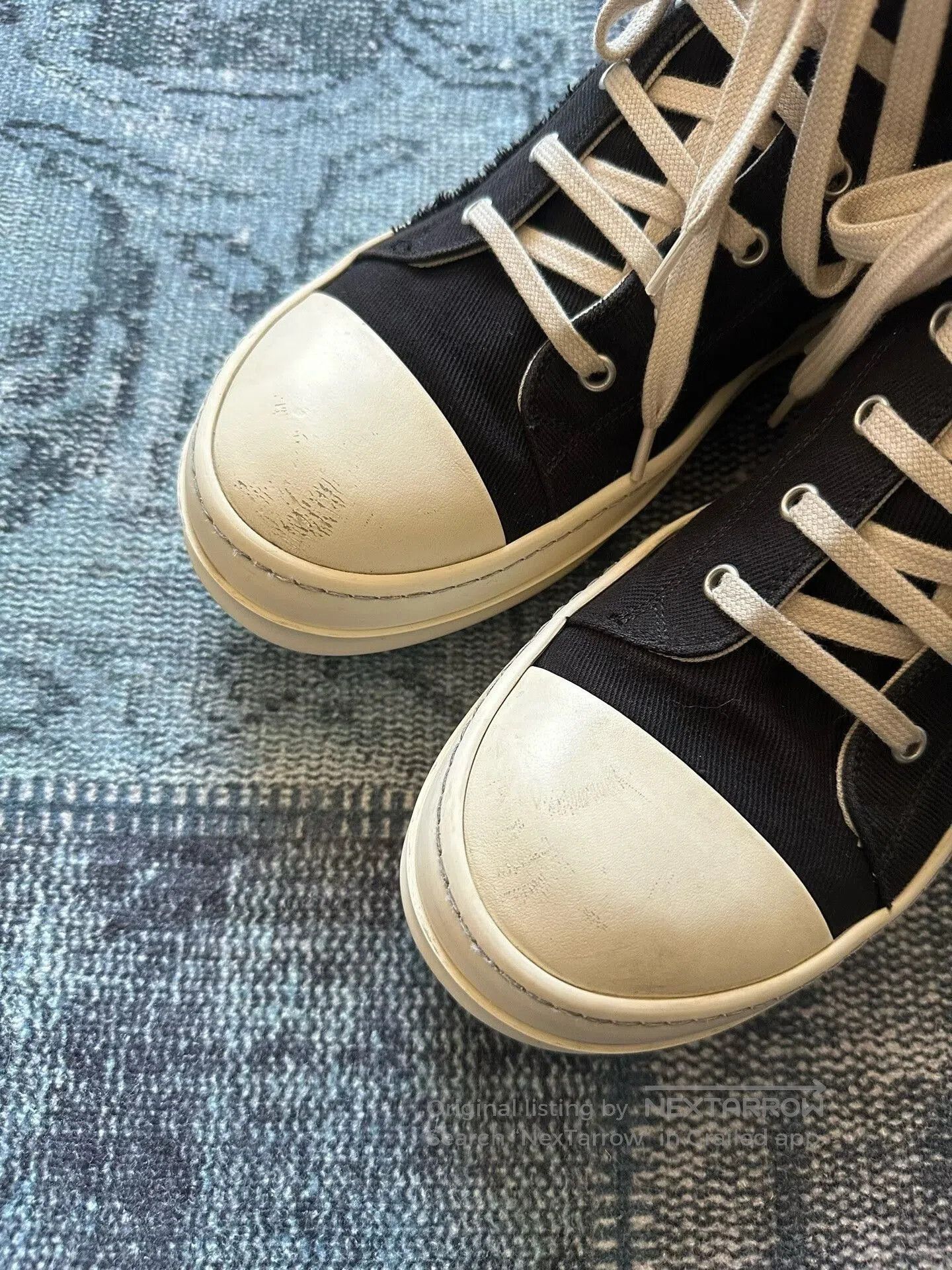 Rick Owens Rick Owens Distressed Mismatched Converse. Size US 9 / EU 42 - 5 Thumbnail