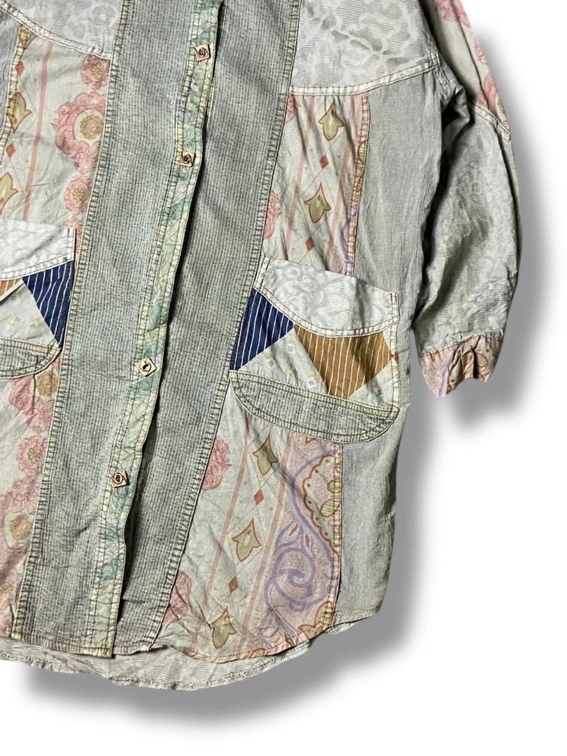 Japanese Brand Japanese Brand Patchwork Pattern Button Up Shirt (137) Size US S / EU 44-46 / 1 - 5 Thumbnail