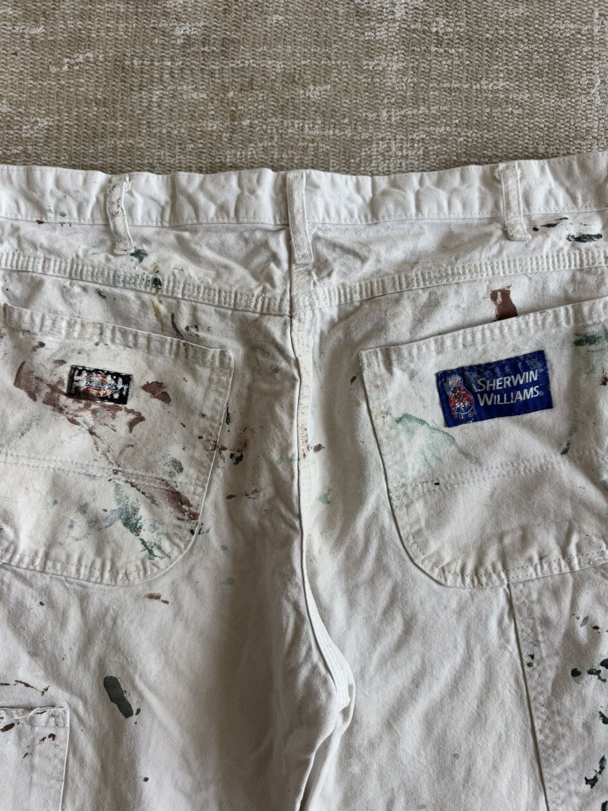 Dickies Whit paint splatter Dickies workwear carpenter pants 34 x 34 Size US 34 / EU 50 - 6 Thumbnail