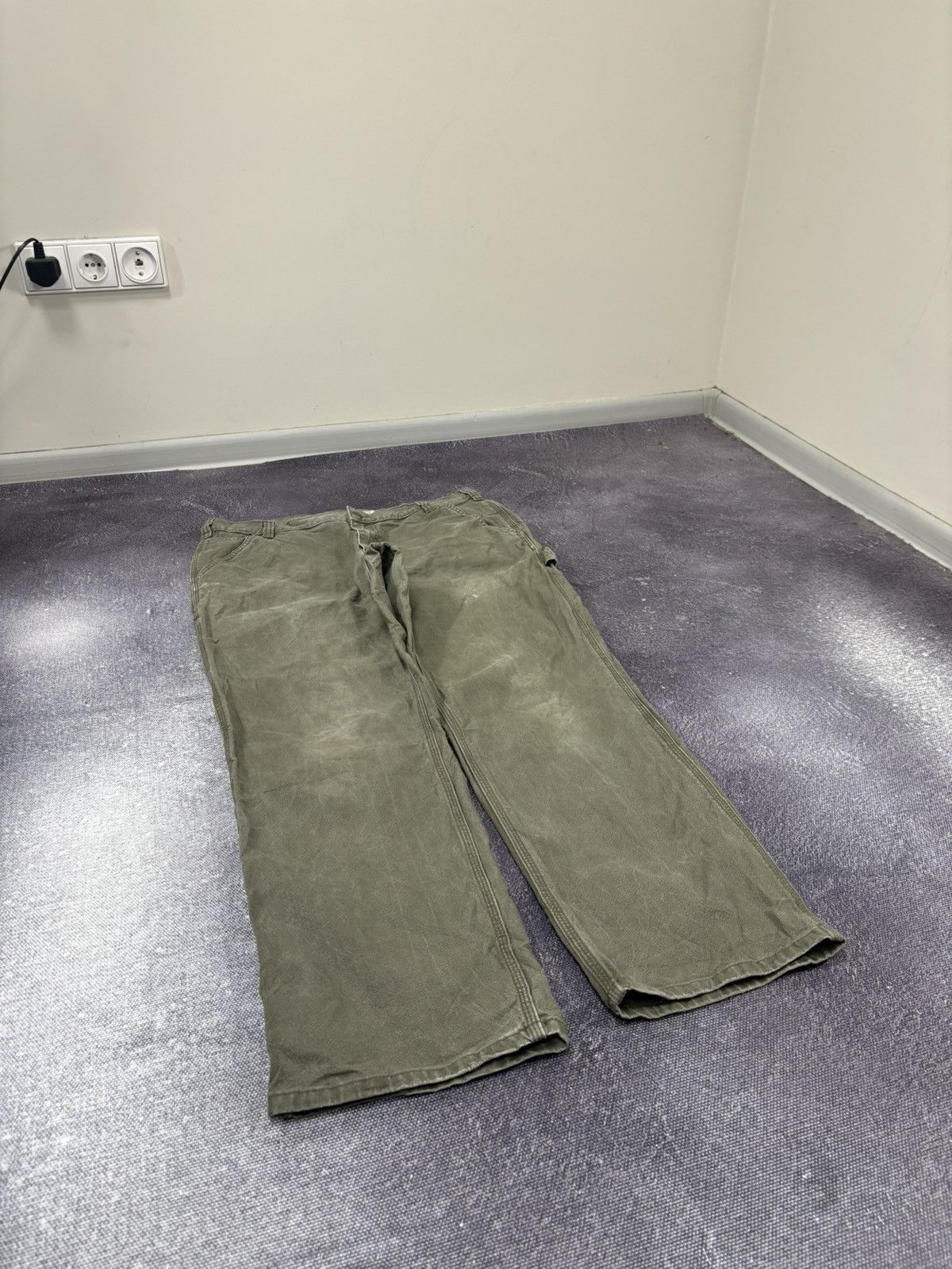 Carhartt Vintage Carhartt Rugged Flex Olive Utility Work Baggy Pants Size US 36 / EU 52 - 9 Thumbnail