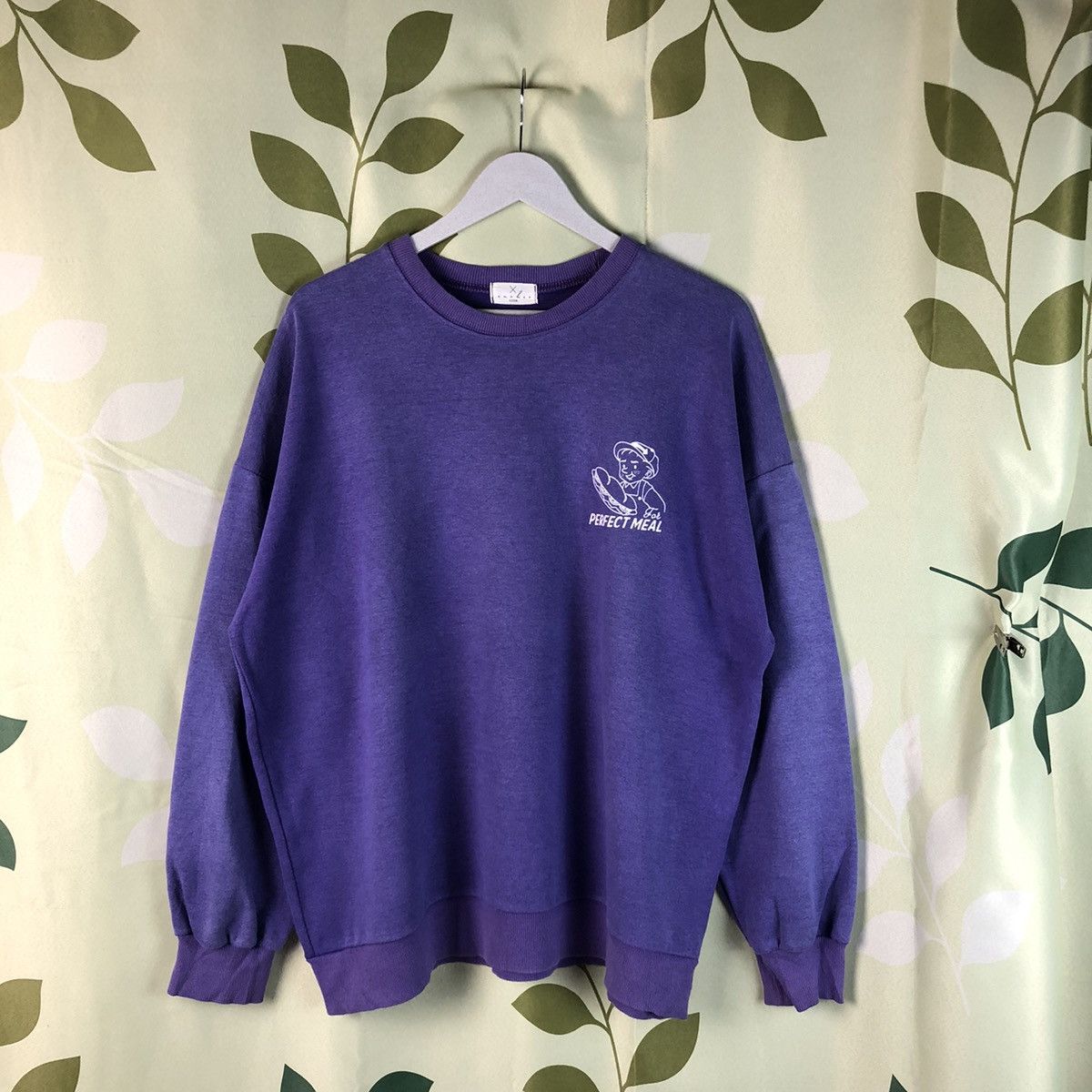 Japanese Brand × Vintage Perfect Meal vintage Purple Sweathshirt #7444 Size US XL / EU 56 / 4 - 5 Thumbnail