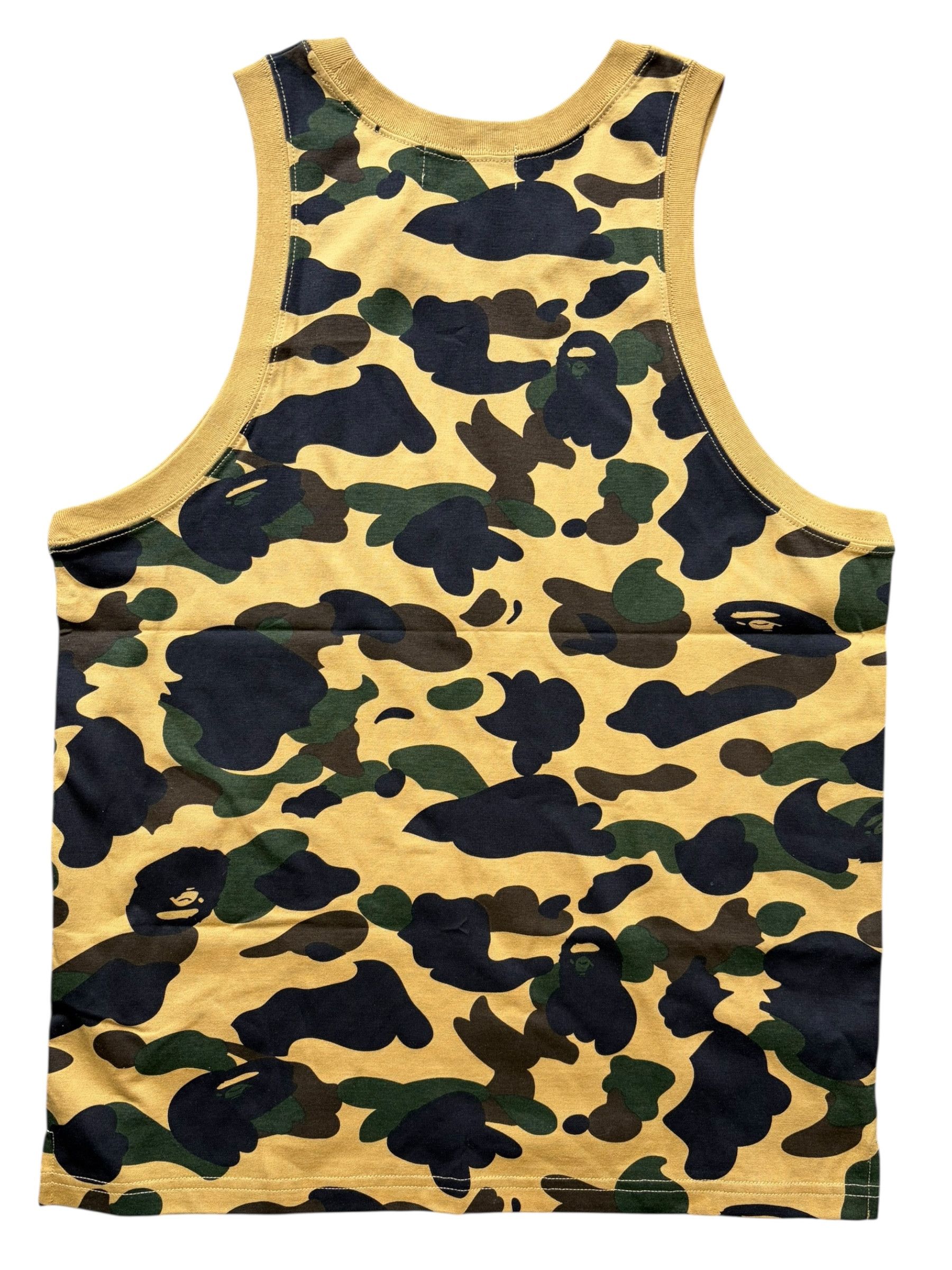 Bape Bape 1st Camo White College Logo Sleeveless Tank Top Size US S / EU 44-46 / 1 - 2 Thumbnail