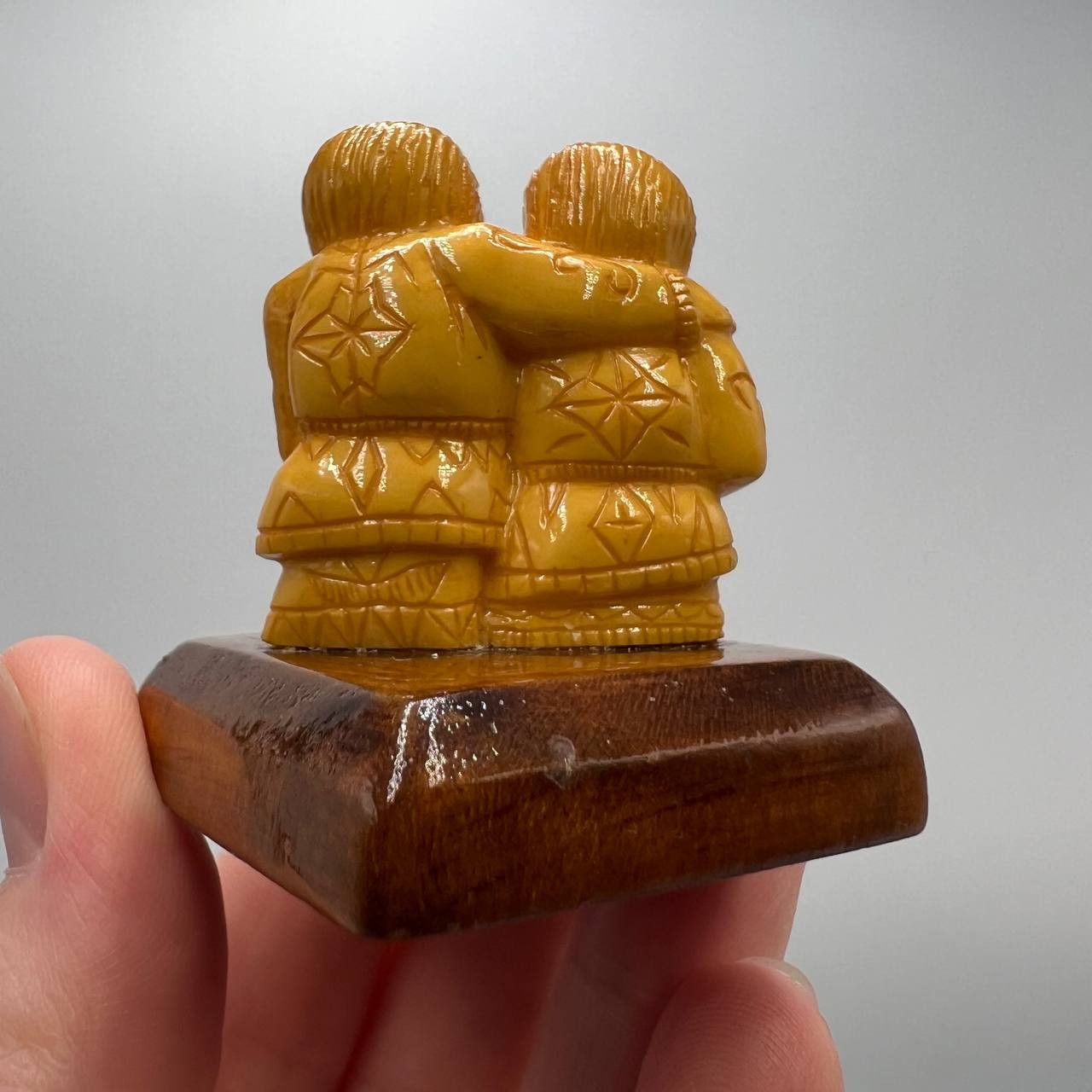 Vintage Vintage Miniature Hand Carved from Billiard Ball Figure Size ONE SIZE - 6 Thumbnail
