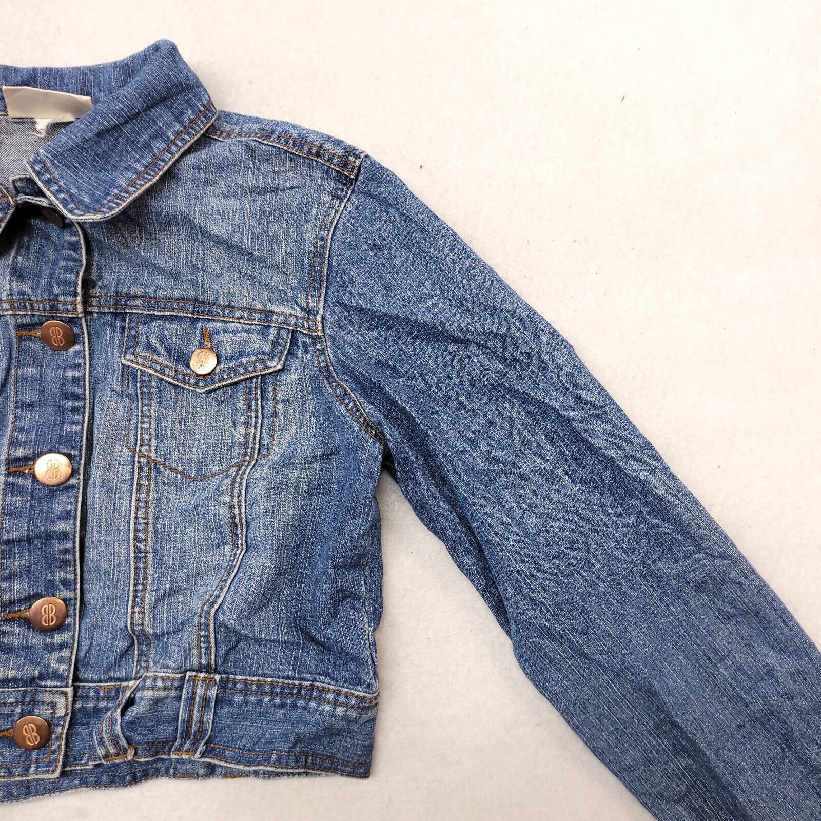 Bill Blass Bill Blass Casual Button Up Denim Jacket Womens Size PM Blue Size M / US 6-8 / IT 42-44 - 5 Thumbnail