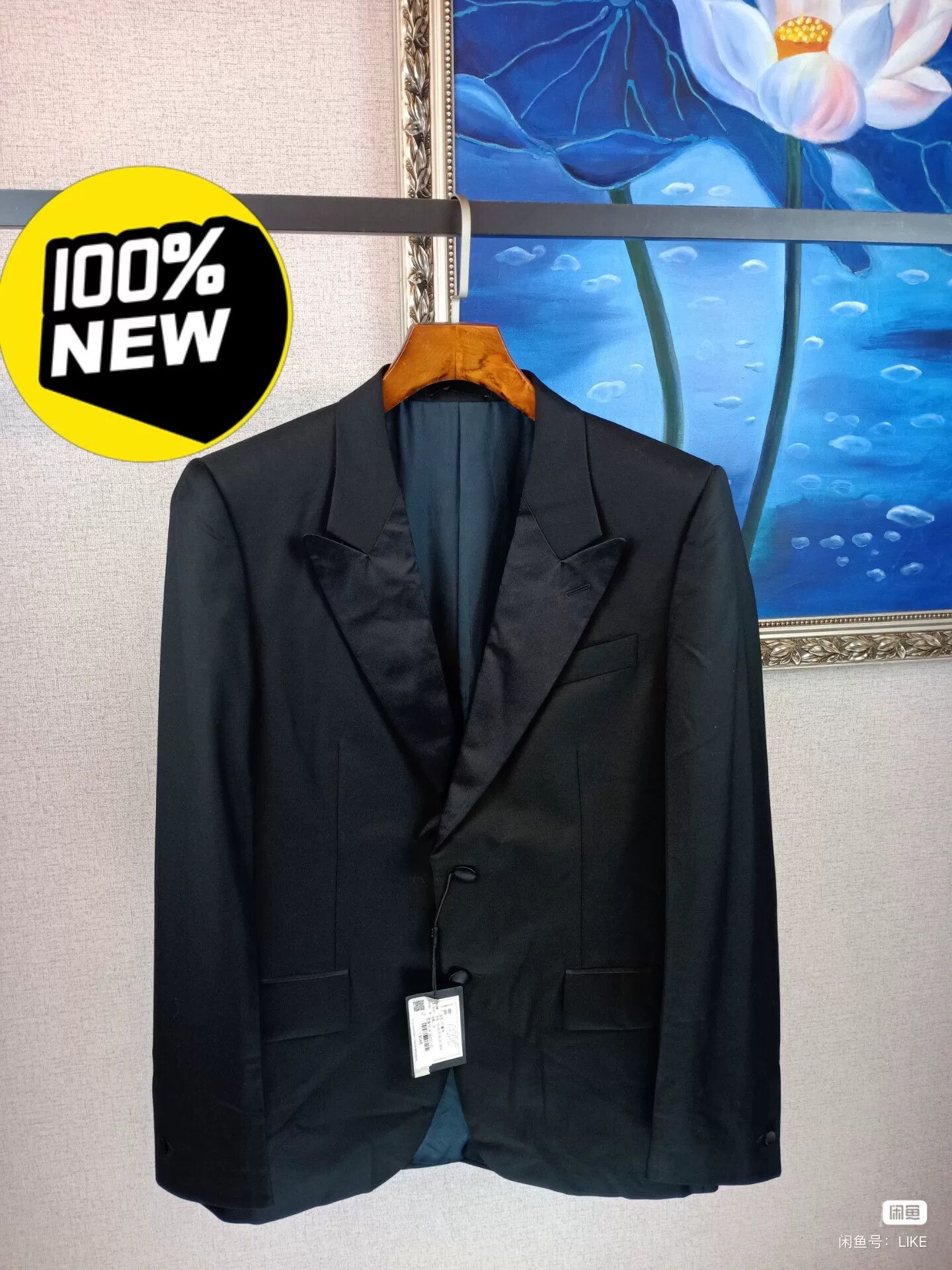 Saint Laurent Paris Yves Saint Laurent Men's Black Suit Size US M / EU 48-50 / 2 - 1 Thumbnail