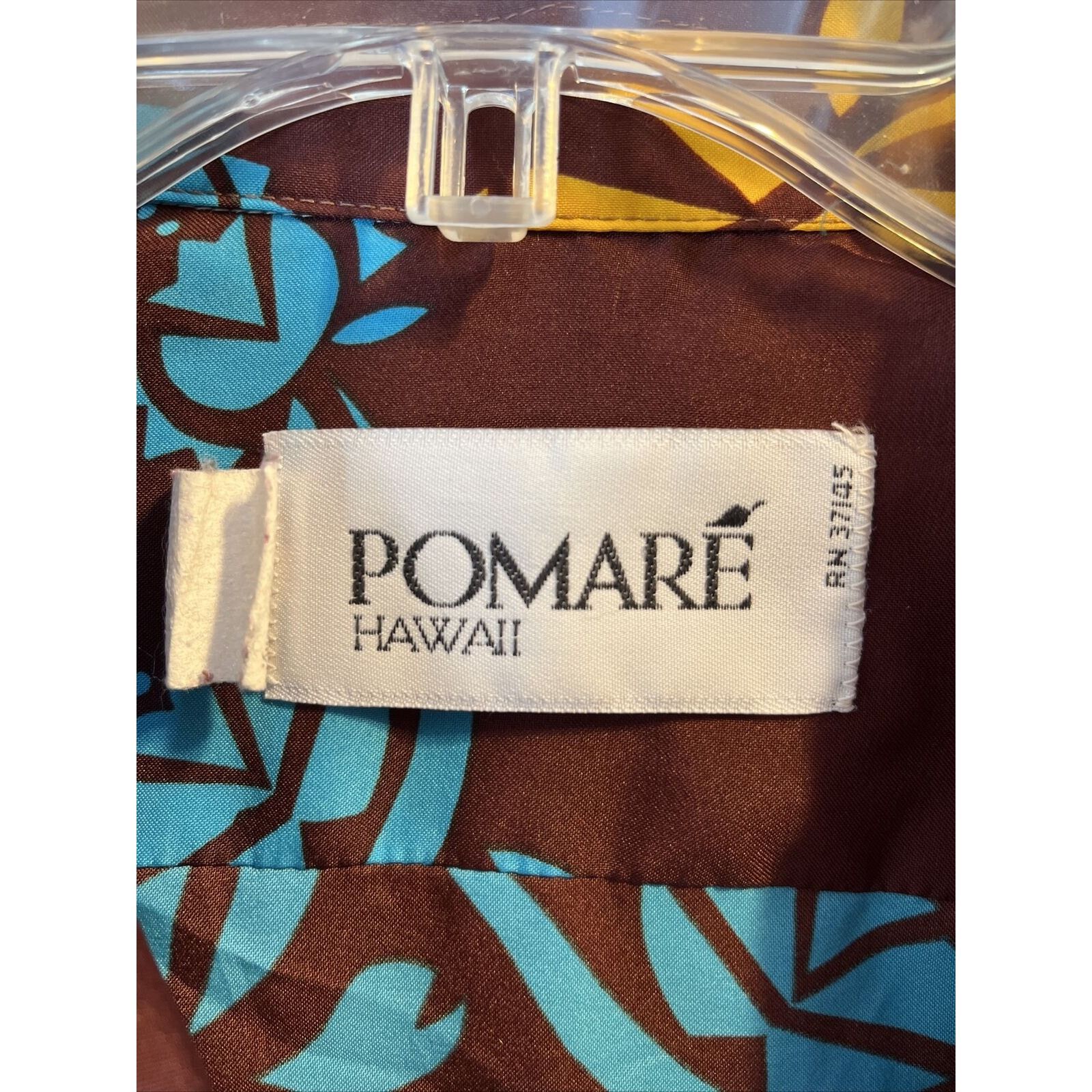 Other Pomare Vintage Men’s M Brown Floral Polyester Hawaiian Shirt Size US M / EU 48-50 / 2 - 3 Thumbnail