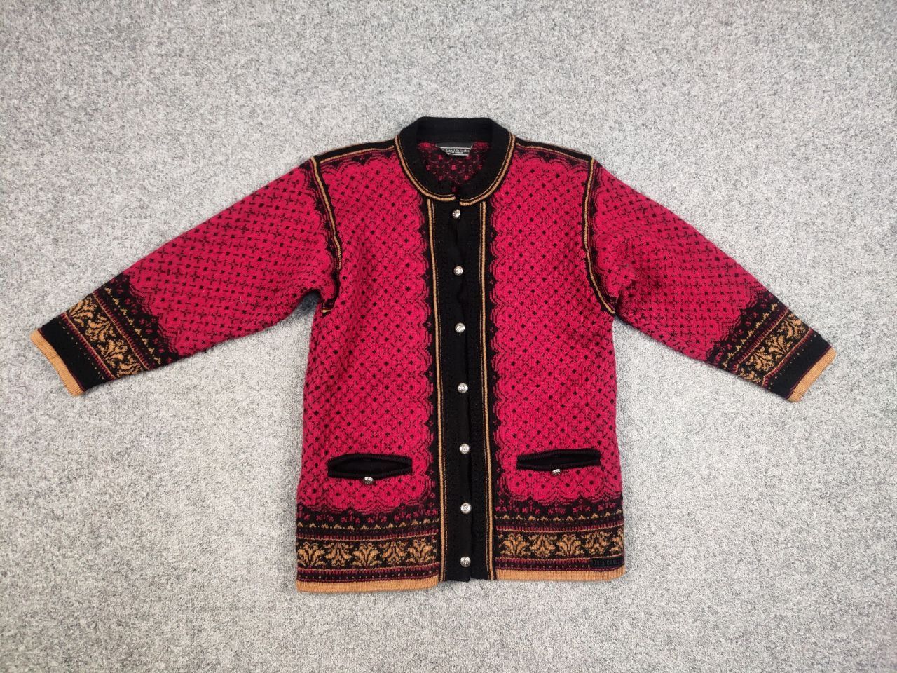 Dale Of Norway Dale of Norway Casual Collection Cardigan Red Nordic Sweater Size L / US 10 / IT 46 - 8 Thumbnail