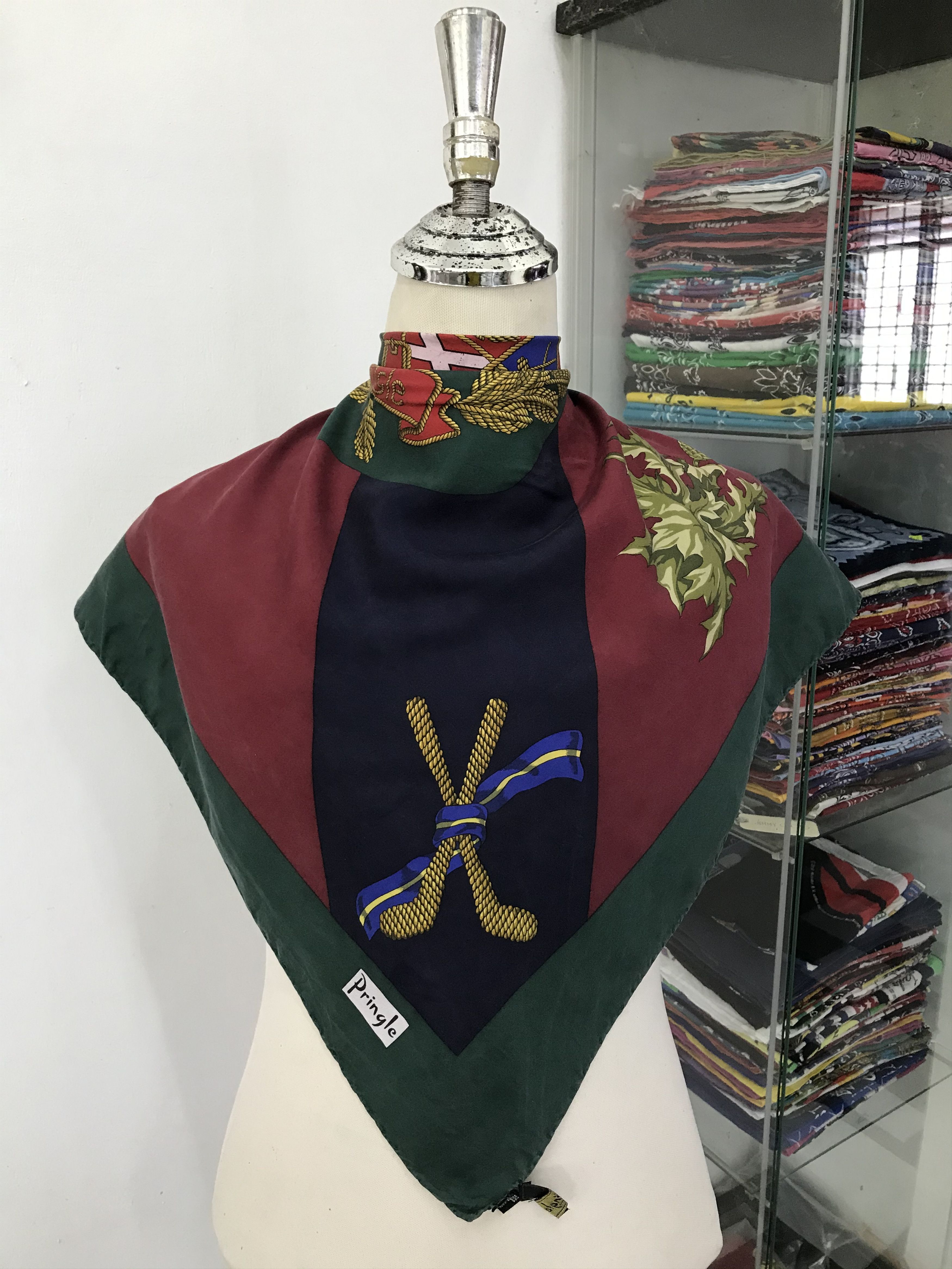 Pringle Of Scotland Vintage Pringle Silk Scarf Size ONE SIZE - 1 Thumbnail