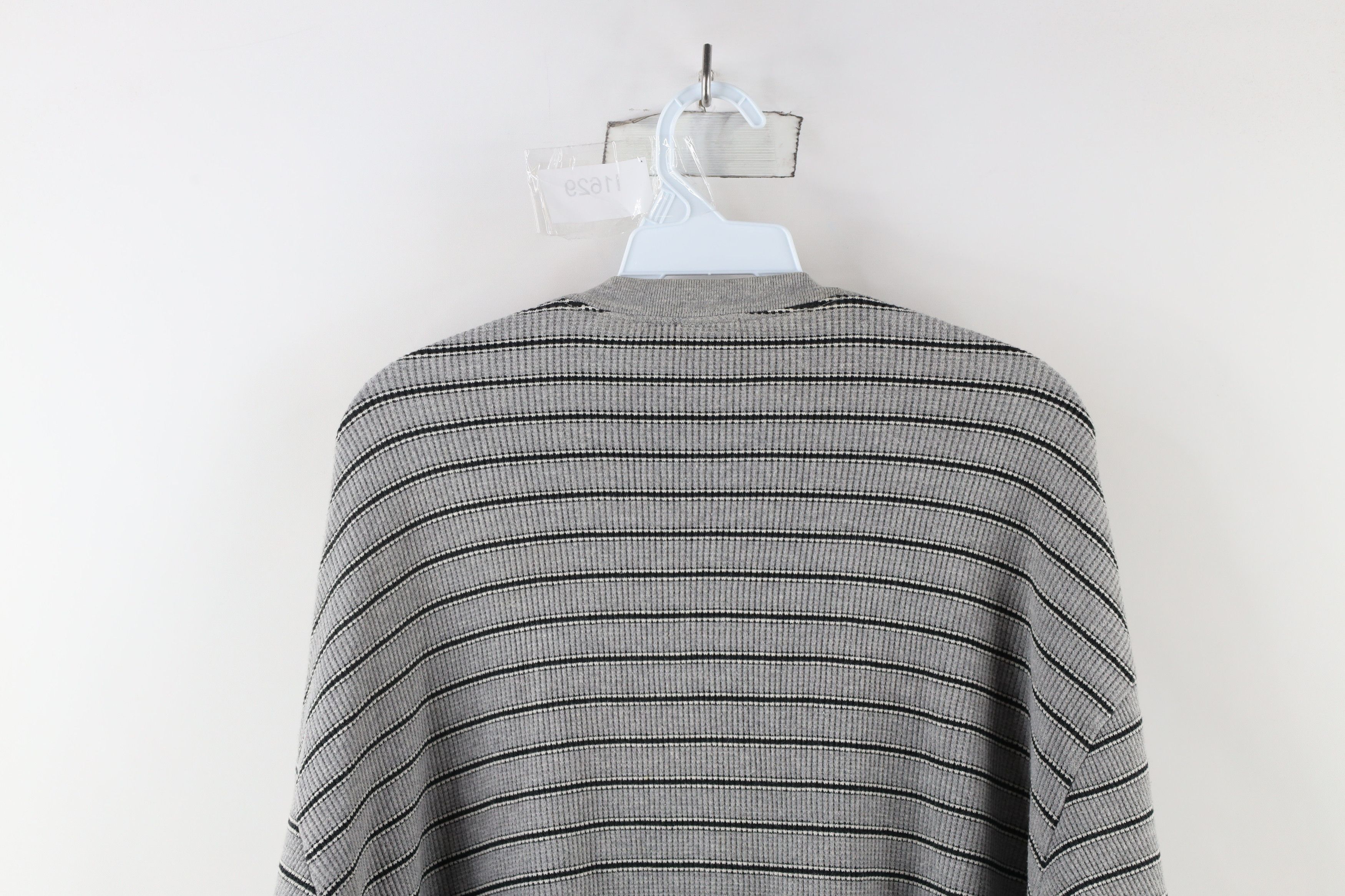 Gap × Vintage Vintage 90s Gap Waffle Knit Long Sleeve T-Shirt Gray USA Size US XL / EU 56 / 4 - 8 Thumbnail
