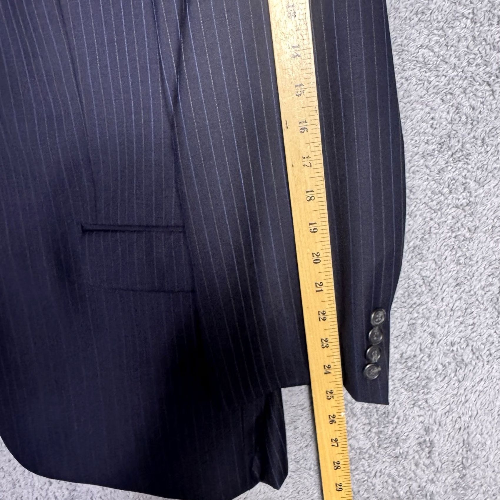 Ralph Lauren Ralph Lauren Mens Pinstripe Suit 46R 38x29 Set - Business Formal - 2 Piece Size 46R - 6 Thumbnail