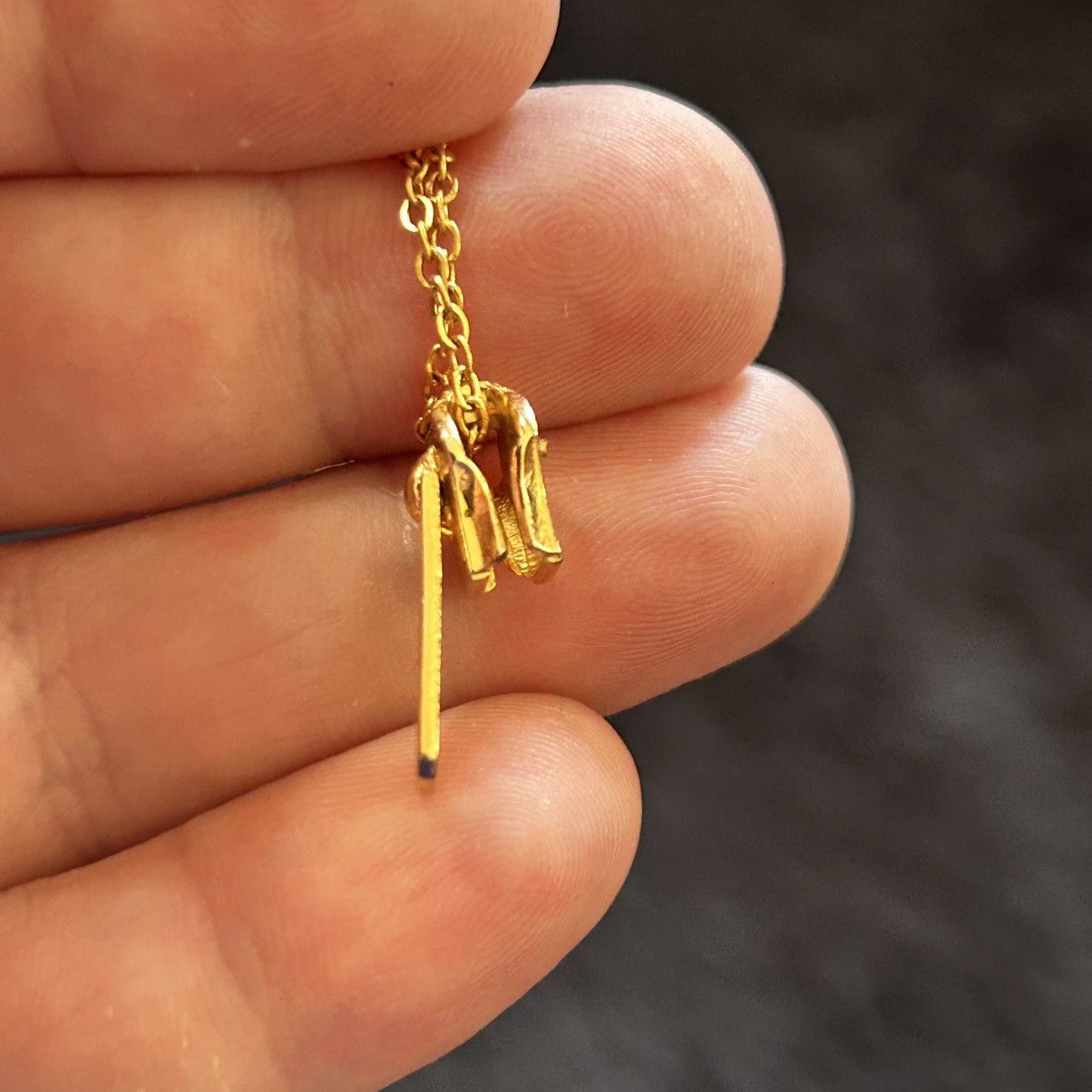 Handmade Handcrafted zipper pull novelty pendant on chain necklace Size ONE SIZE - 6 Thumbnail