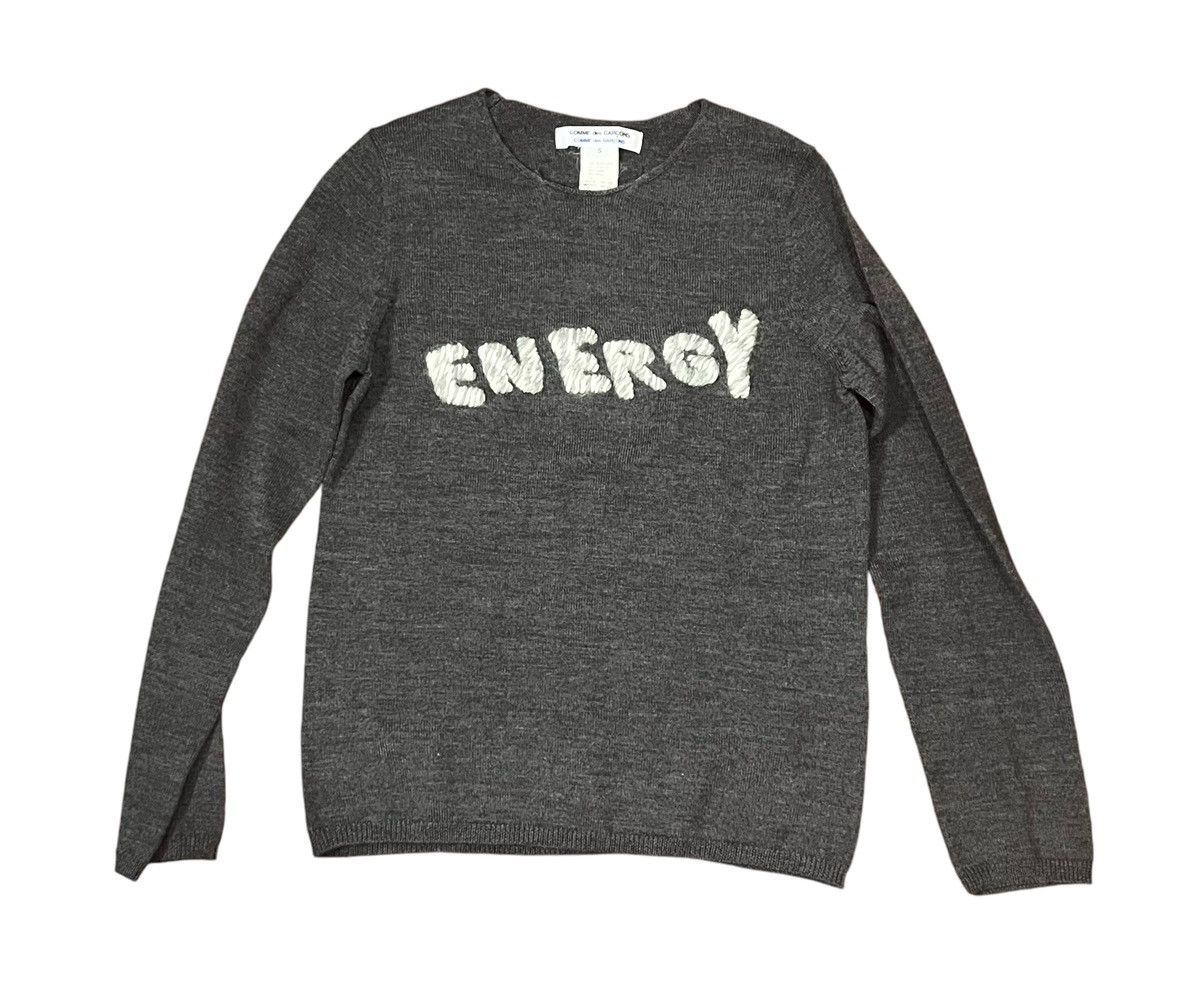 Comme des Garcons *FINAL DROP* Cdg cdg energy embroidered knitted sweater Size US S / EU 44-46 / 1 - 1 Thumbnail