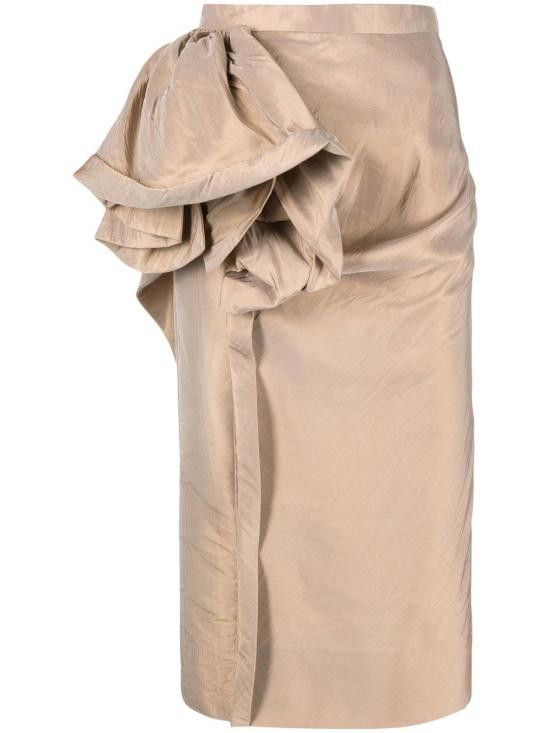 Maison Margiela MAISON MARGIELA Women Mid Skirts S51ME0005 S60450123 Beige Size 26" / US 2 / IT 38 - 1 Thumbnail