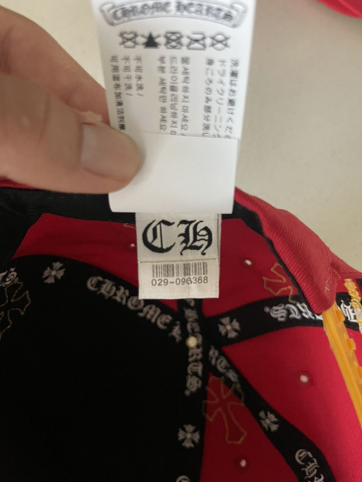 Chrome Hearts Chrome Hearts Red Yellow Patch Hat Size ONE SIZE - 11 Thumbnail