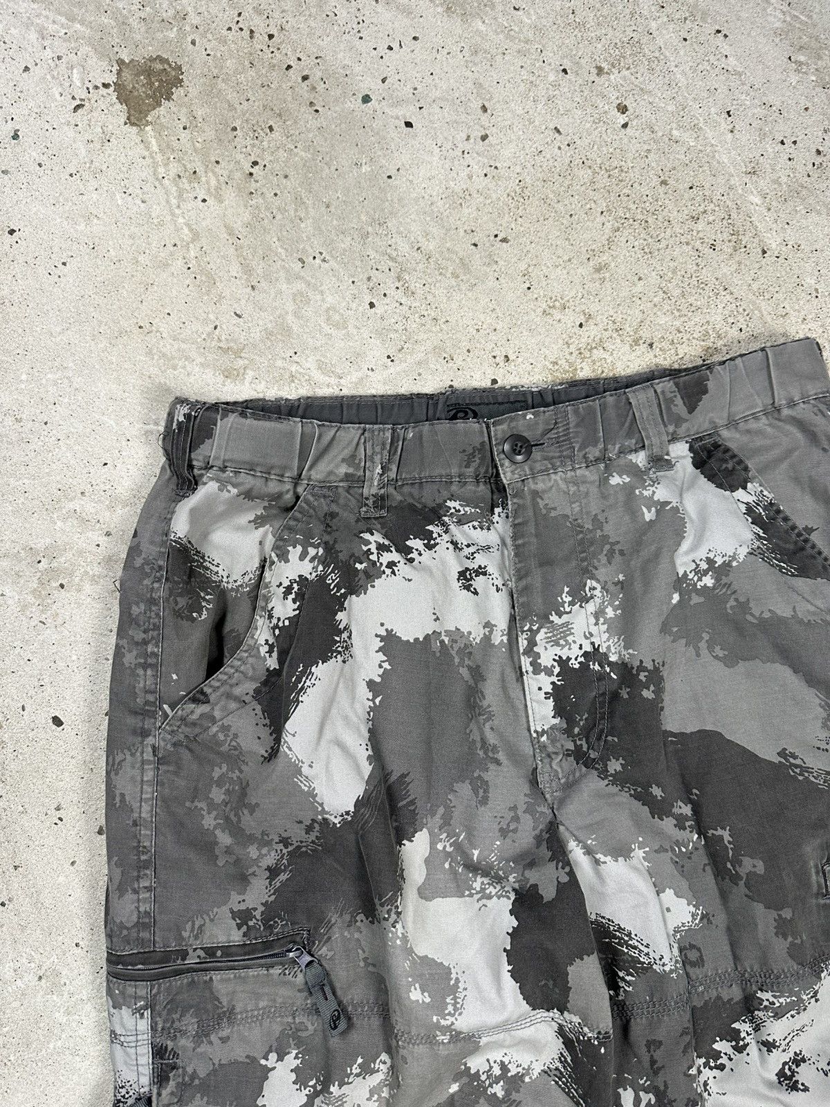 Japanese Brand Raton Laveur Japanese Gray Camo Baggy Cargo Pants Size US 32 / EU 48 - 8 Thumbnail