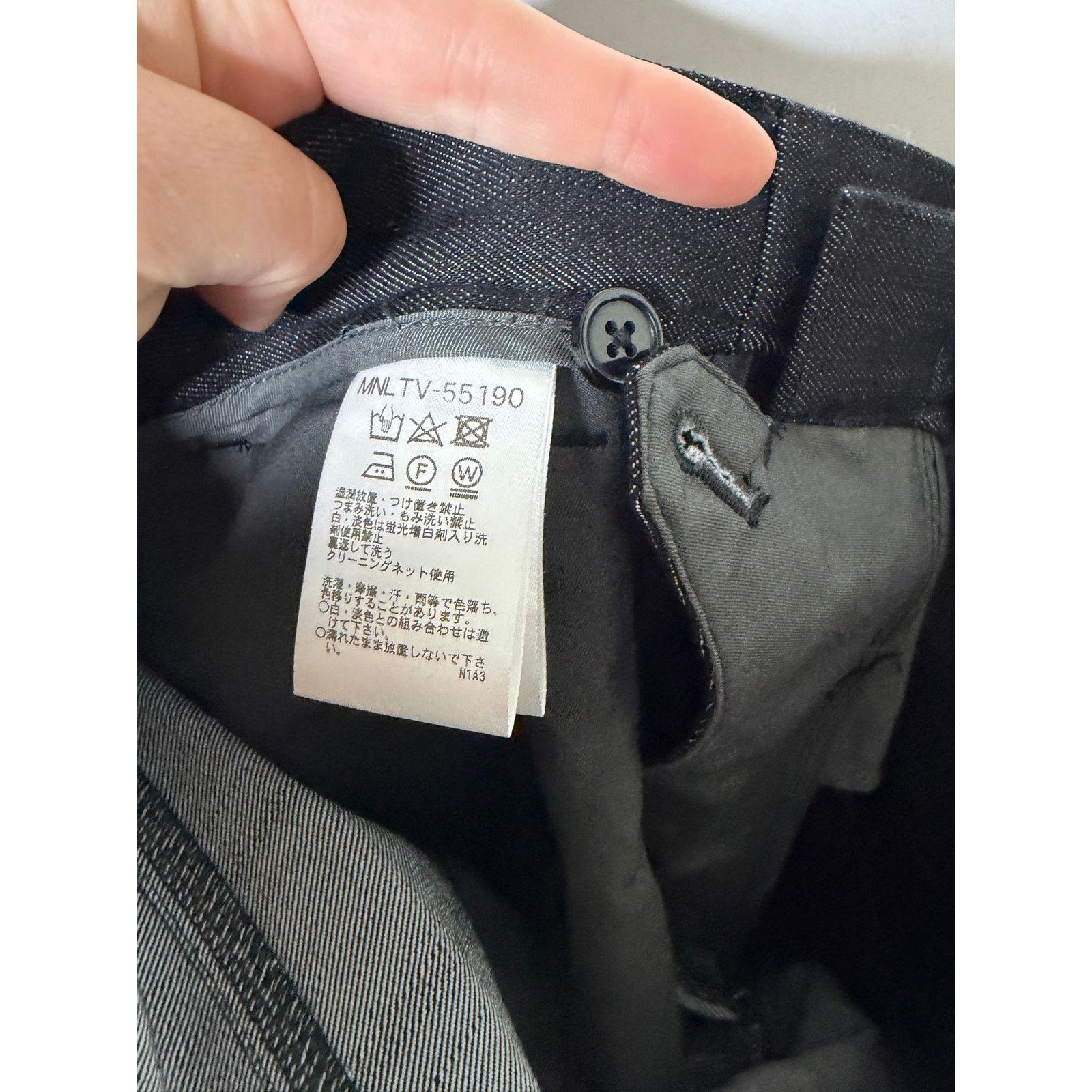 Michel Klein Michel Klein black cotton blend chino pants 30x28 Size US 30 / EU 46 - 7 Thumbnail