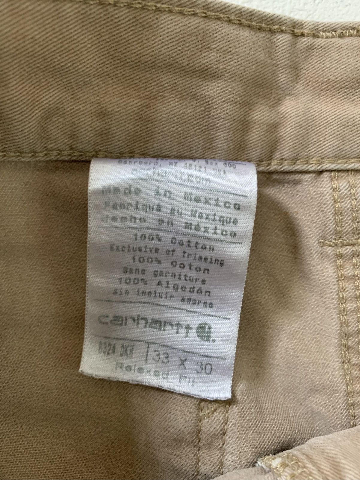 Carhartt Carhartt Short Carpenter Dark Khakis (B324-DKH) Size US 33 - 7 Thumbnail
