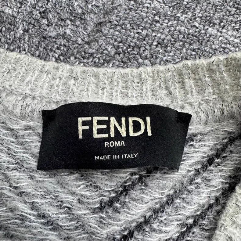 Fendi Fendi Striped Wool Knit Sweater Size US M / EU 48-50 / 2 - 2 Thumbnail