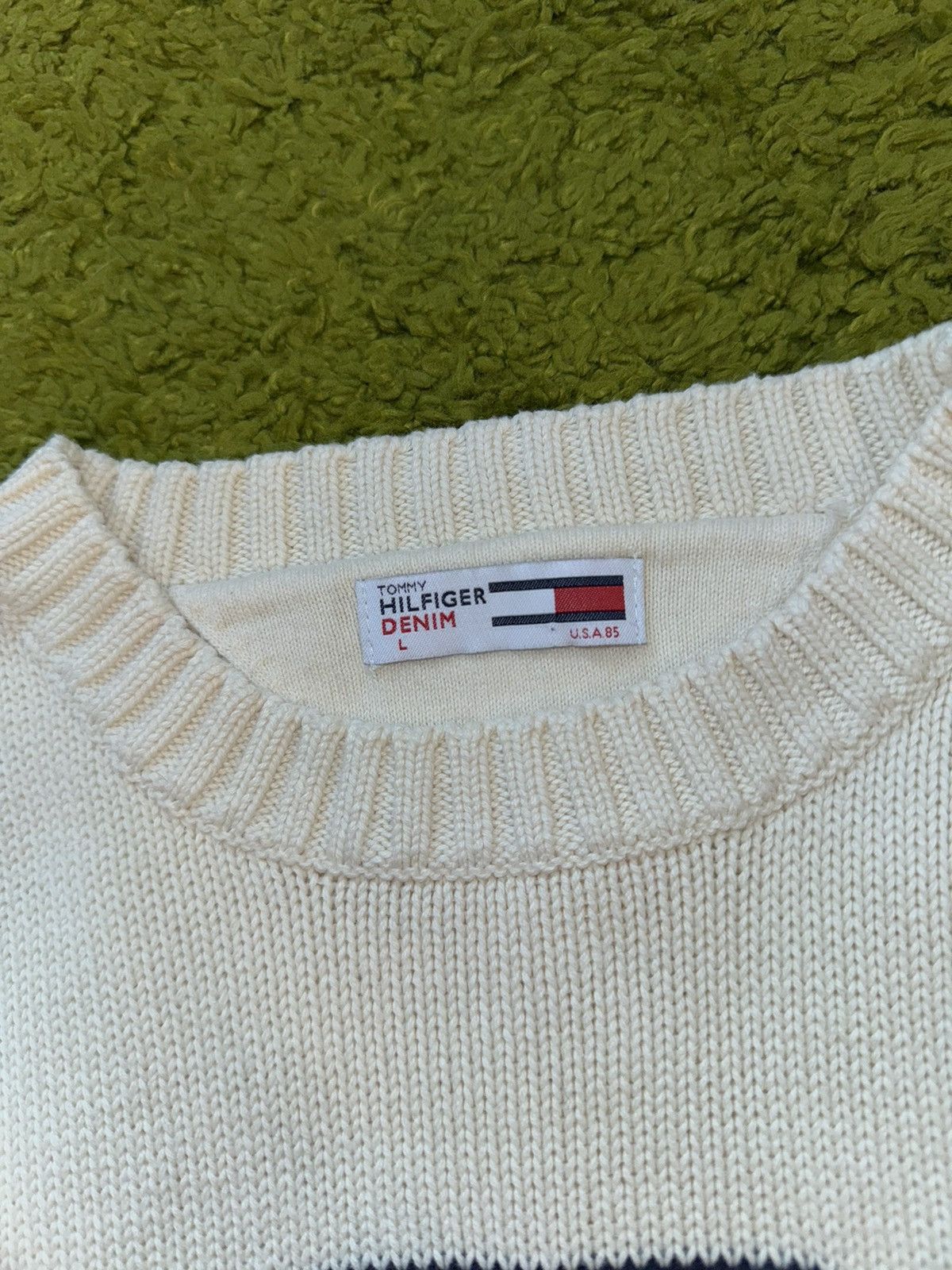 Tommy Hilfiger × Tommy Jeans × Vintage Tommy Hilfiger 2000s vintage Y2K big logo sweater Size L / US 10 / IT 46 - 6 Thumbnail