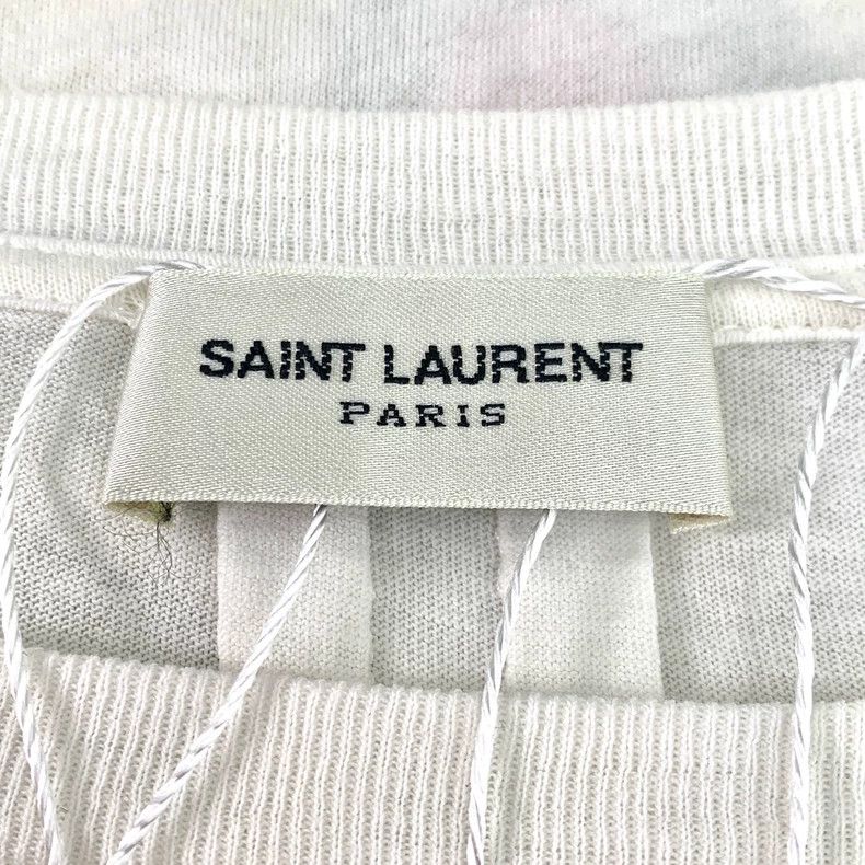 Saint Laurent Paris Saint Laurent White Dinosaur Print Cotton Short Sleeve 2504 Size US XL / EU 56 / 4 - 6 Thumbnail