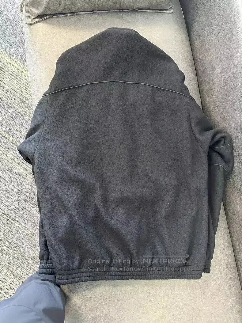 Balenciaga Balenciaga Black Fleece Jacket with Logo. Size US L / EU 52-54 / 3 - 2 Thumbnail